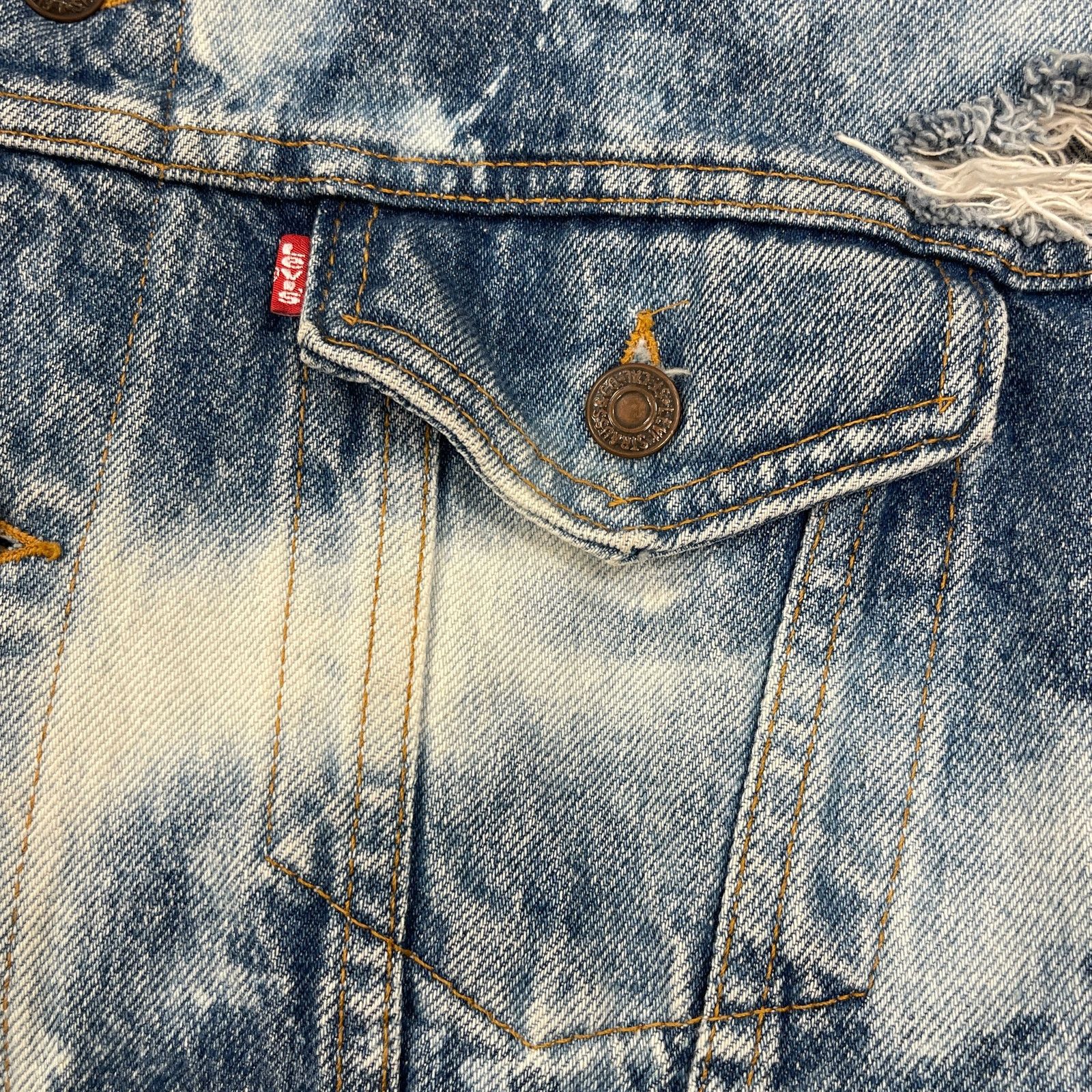 Vintage Vintage 90s Distressed Bleached Burn Your Ego Jacket size XL Size US XL / EU 56 / 4 - 4 Thumbnail