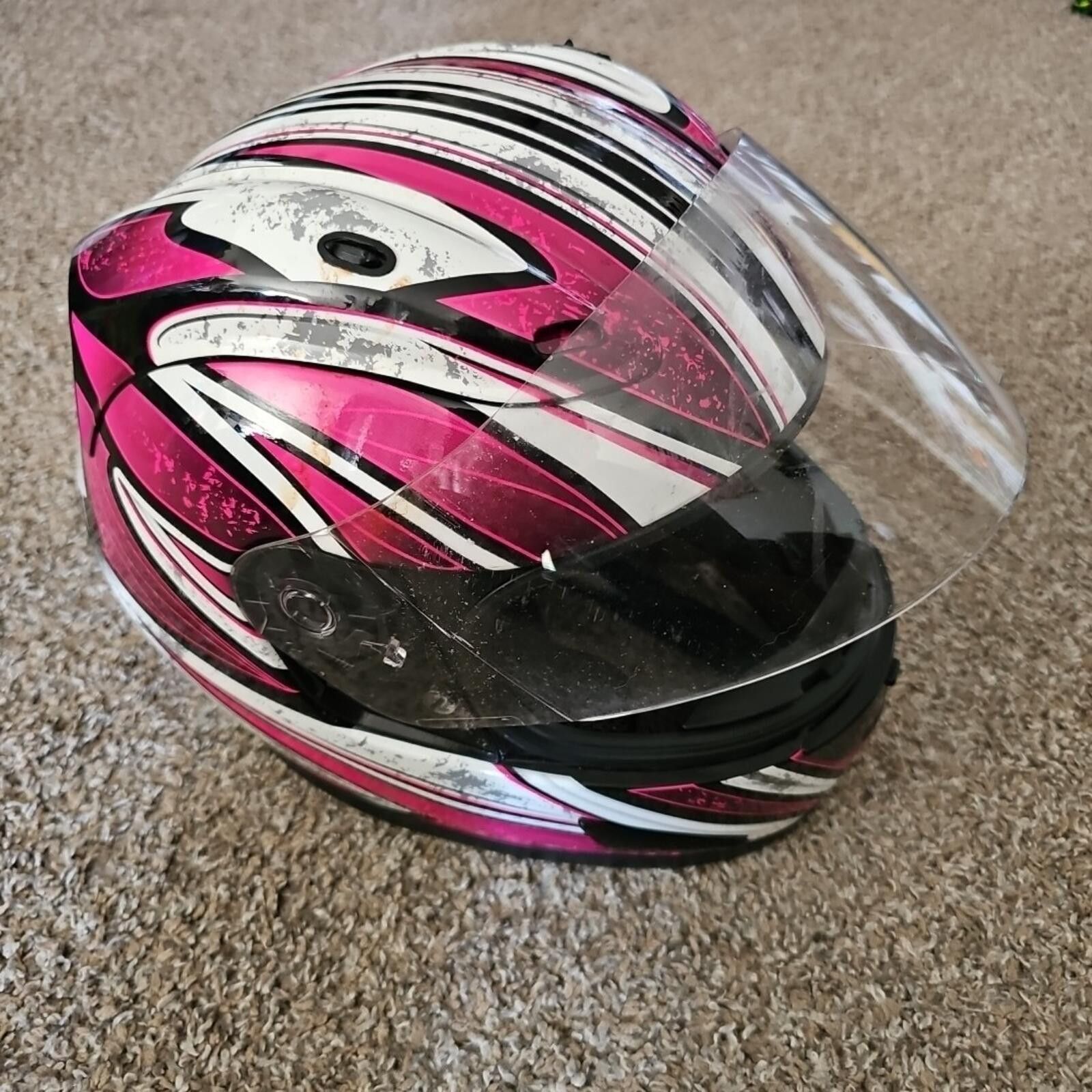 Rider Boot Co. Raider Octane Full Facemask Helmet L Pink A-683 Size ONE SIZE - 1 Thumbnail
