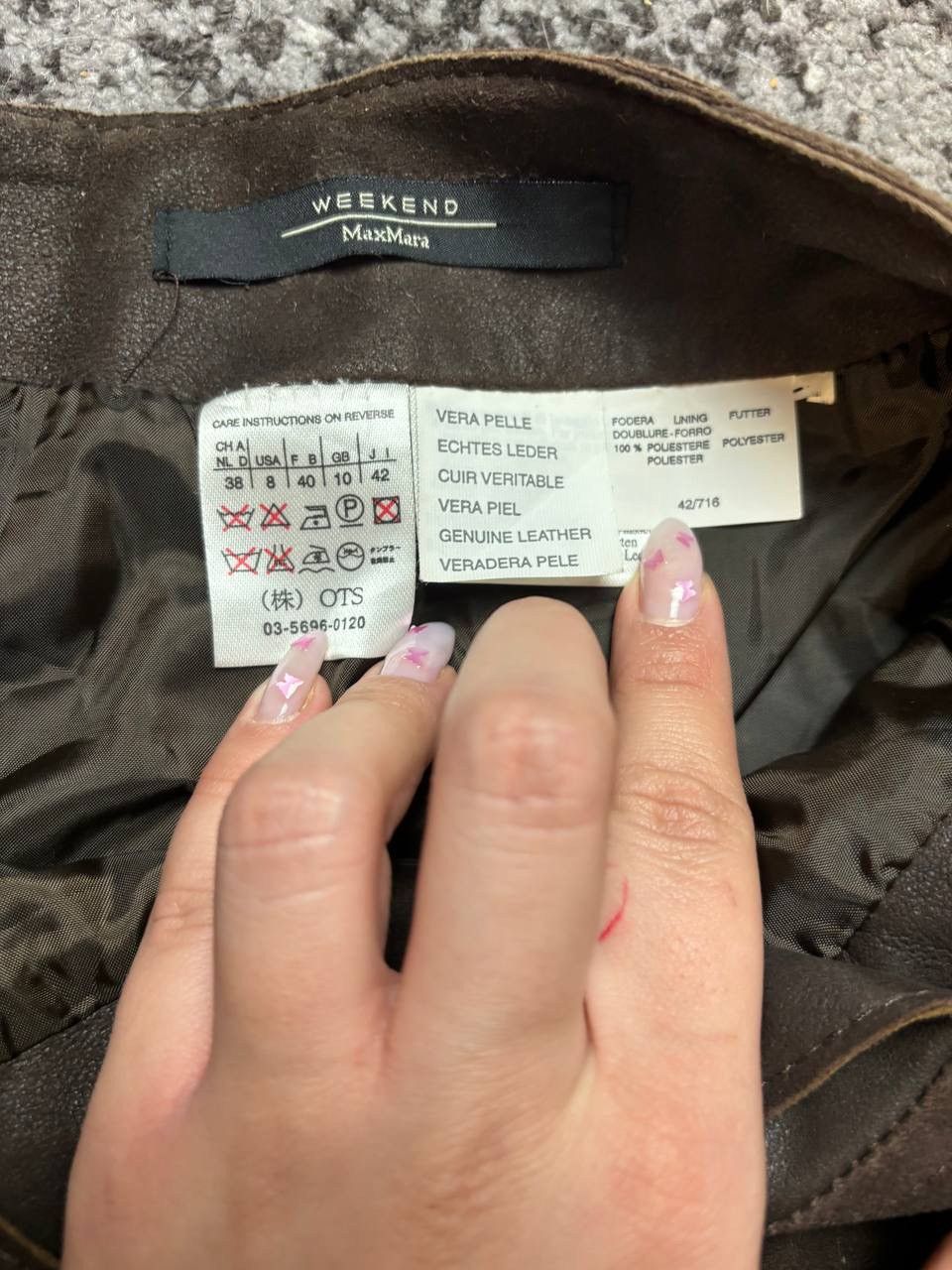 If Six Was Nine × Le Grande Bleu (L.G.B.) × Vintage Vintage Y2K Weekend Maxmara Opium Suede Leather Owens Style Size US 28 / EU 44 - 5 Thumbnail