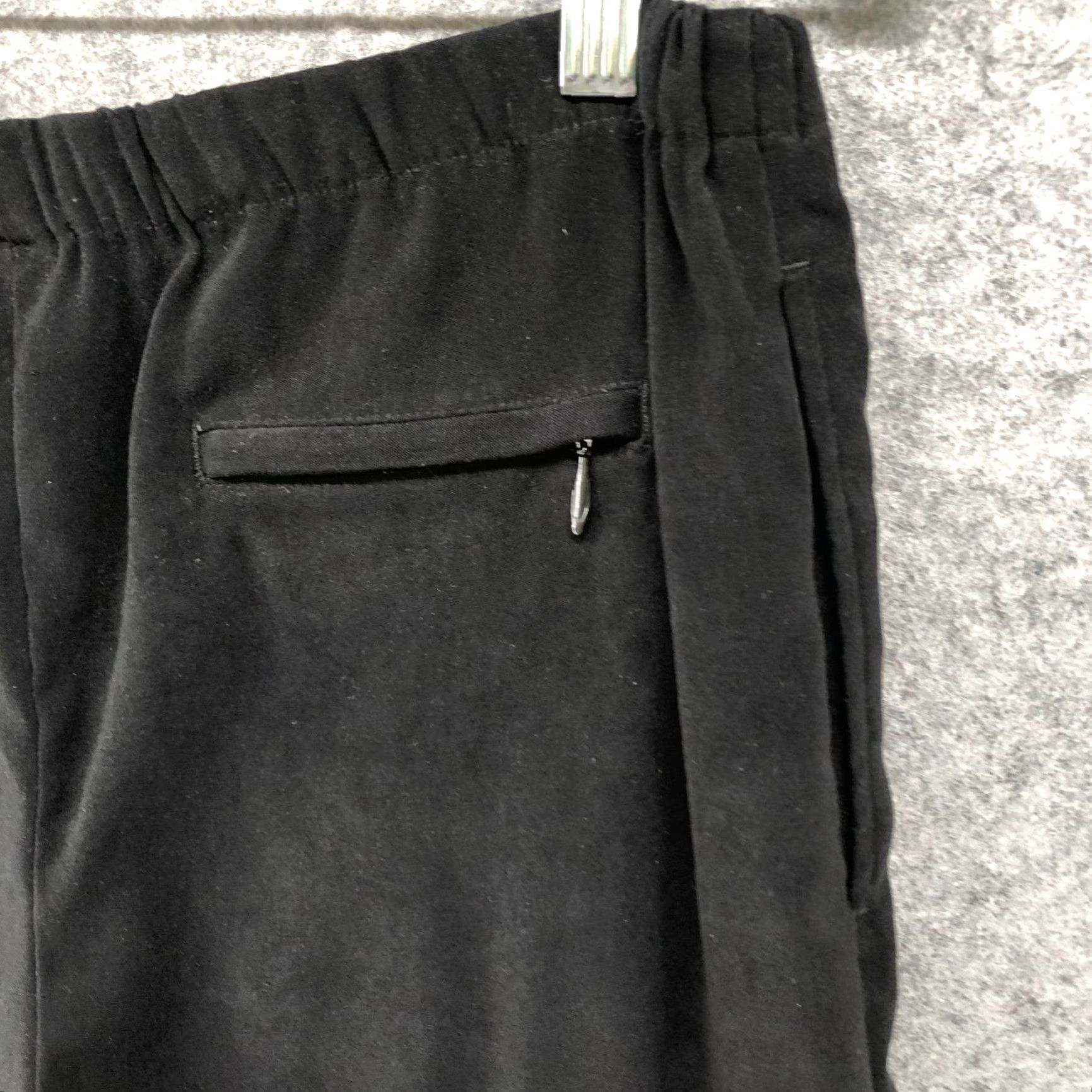 Orvis Orvis Womens Pants 8P Black Faux Suede Pull On Cropped Zipper Pocket Wide-Leg Relaxed Size 30" / US 8 / IT 44 - 5 Thumbnail