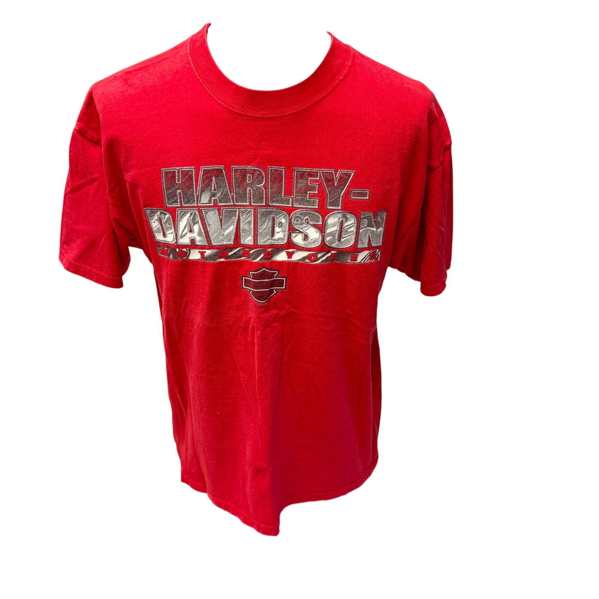 Harley Davidson Y2K LANCES Mansfield PA Motorcycle BIKER 2004 T Shirt USA L Size US L / EU 52-54 / 3 - 3 Thumbnail