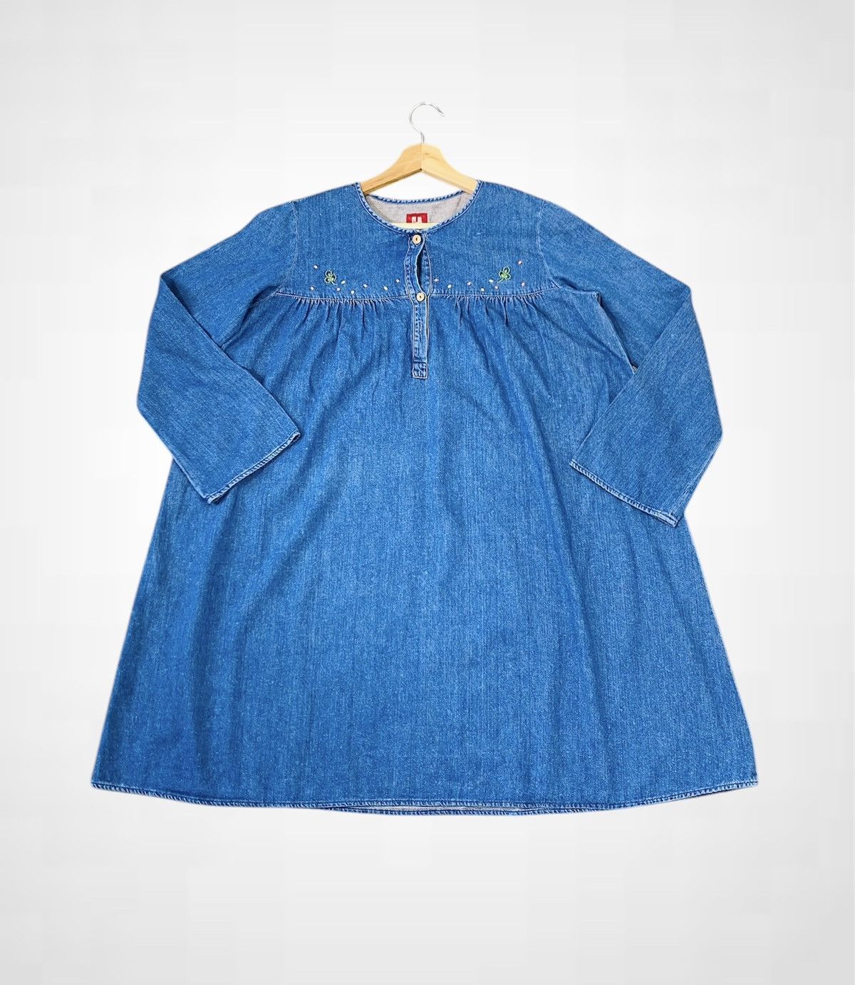 Hysteric Glamour Rare Vintage Hysteric Glamour Denim Dress / Blouse Size M / US 6-8 / IT 42-44 - 3 Thumbnail