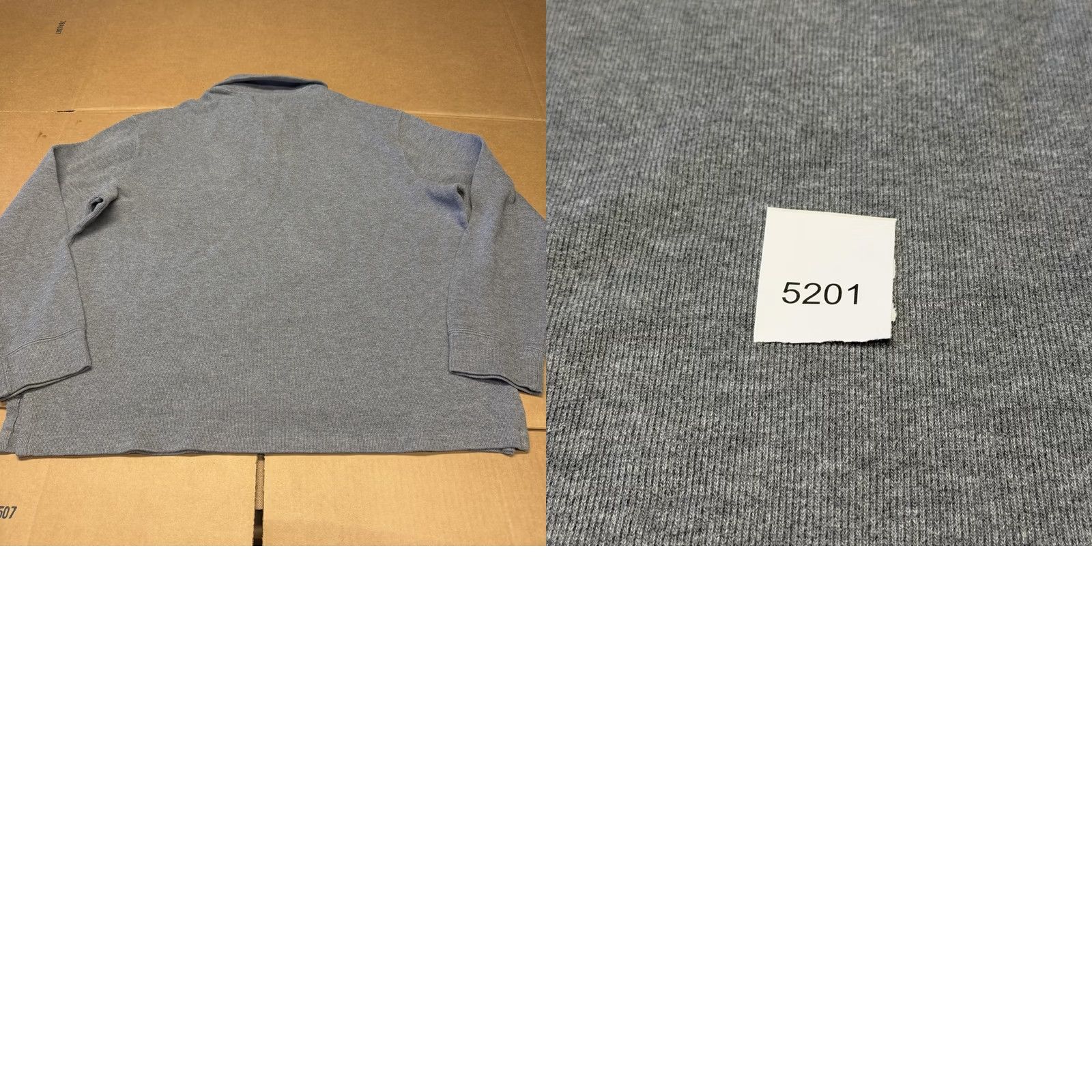 Polo Ralph Lauren Polo by Ralph Lauren Mens XL Gray 1/4 Zip Mock Neck Cotton Pullover Knit Sweater Size US XL / EU 56 / 4 - 9 Thumbnail
