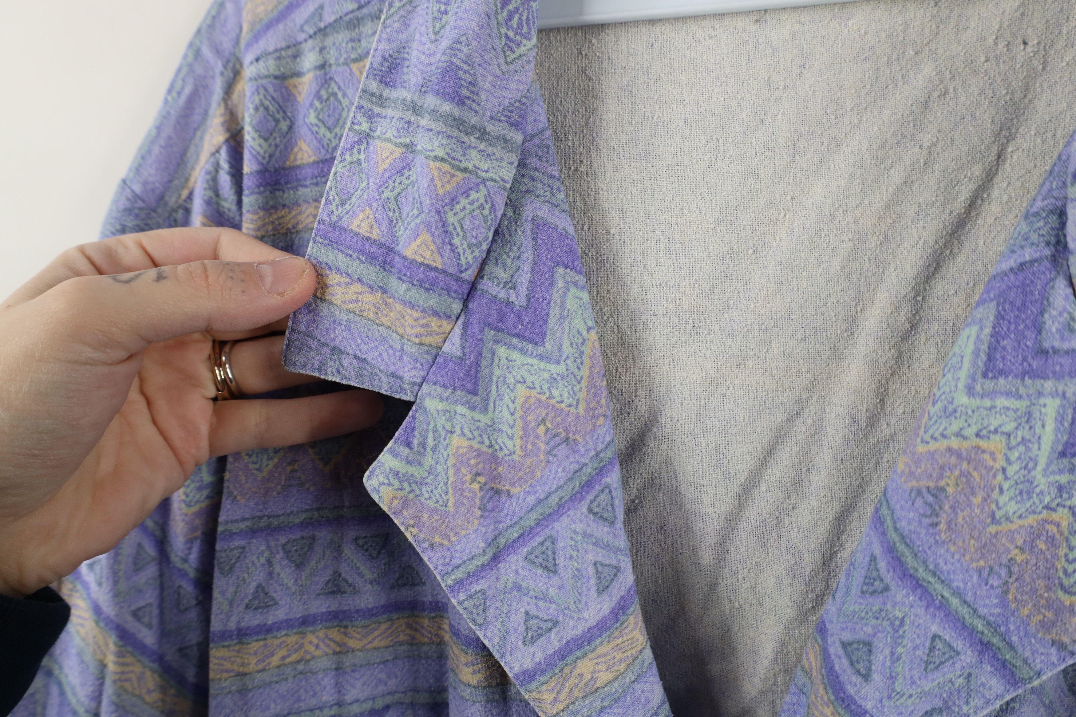 Vintage Vintage 90s Streetwear Fair Isle Camp Collar Button Shirt Size 3XL / US 20-22 - 7 Thumbnail