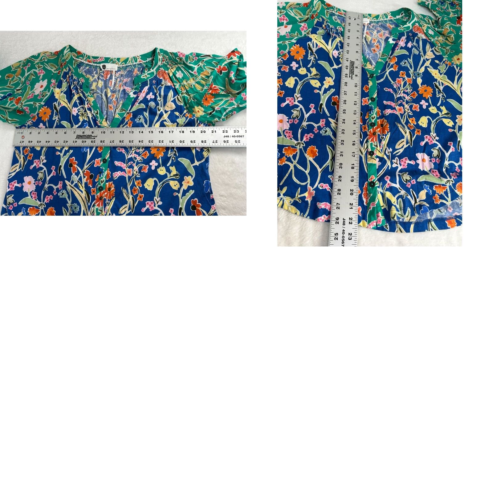 Anthropologie Floreat Anthropologie Womens Dolores Sleep Shirt Mixed Floral 3/4 Sleeve Medium Size M / US 6-8 / IT 42-44 - 8 Thumbnail