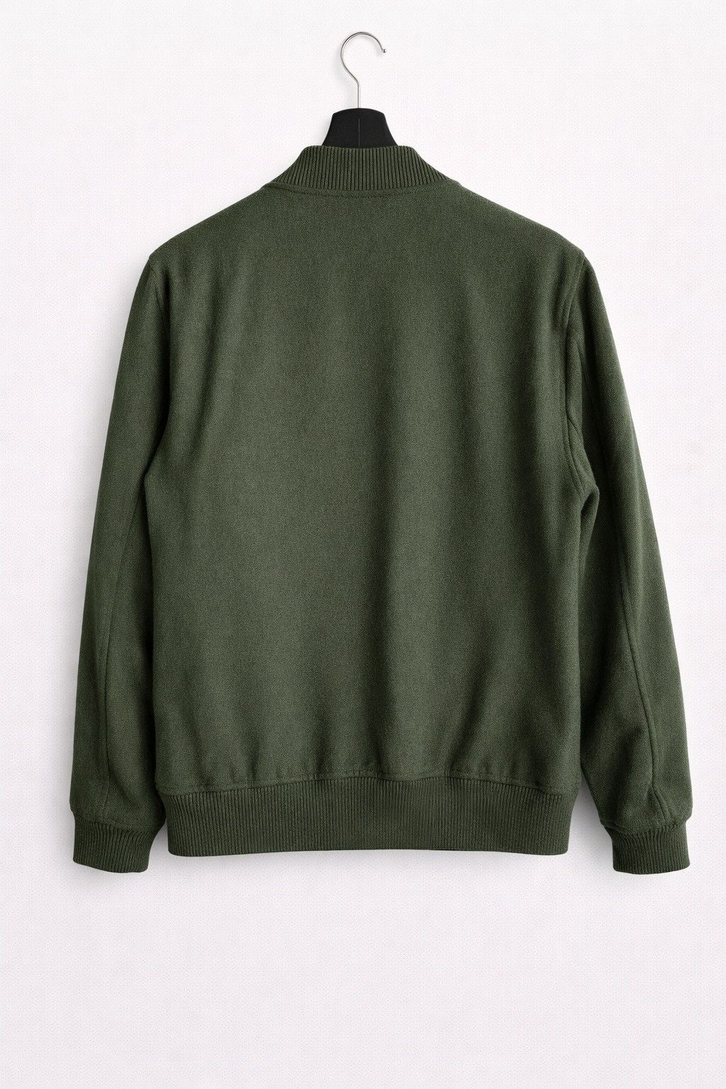 RAGEBLUE RAGEBLUE Olive Green Bomber Jacket Australian Merino Wool Size US S / EU 44-46 / 1 - 2 Thumbnail