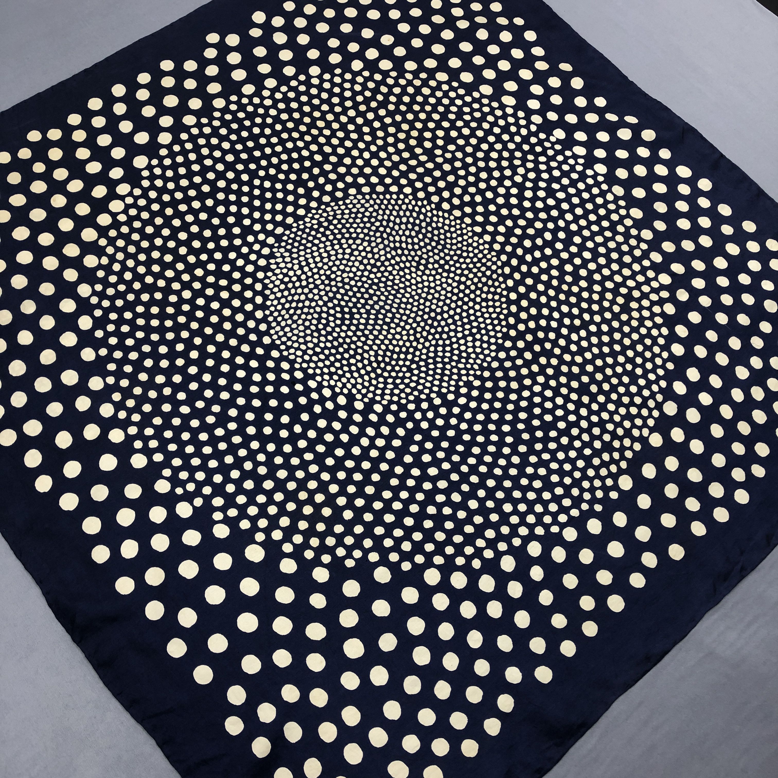Other × Vintage Vintage Echo SILK Scarf Polka Dot Twill Stole Wraps Scarves Size ONE SIZE - 5 Thumbnail