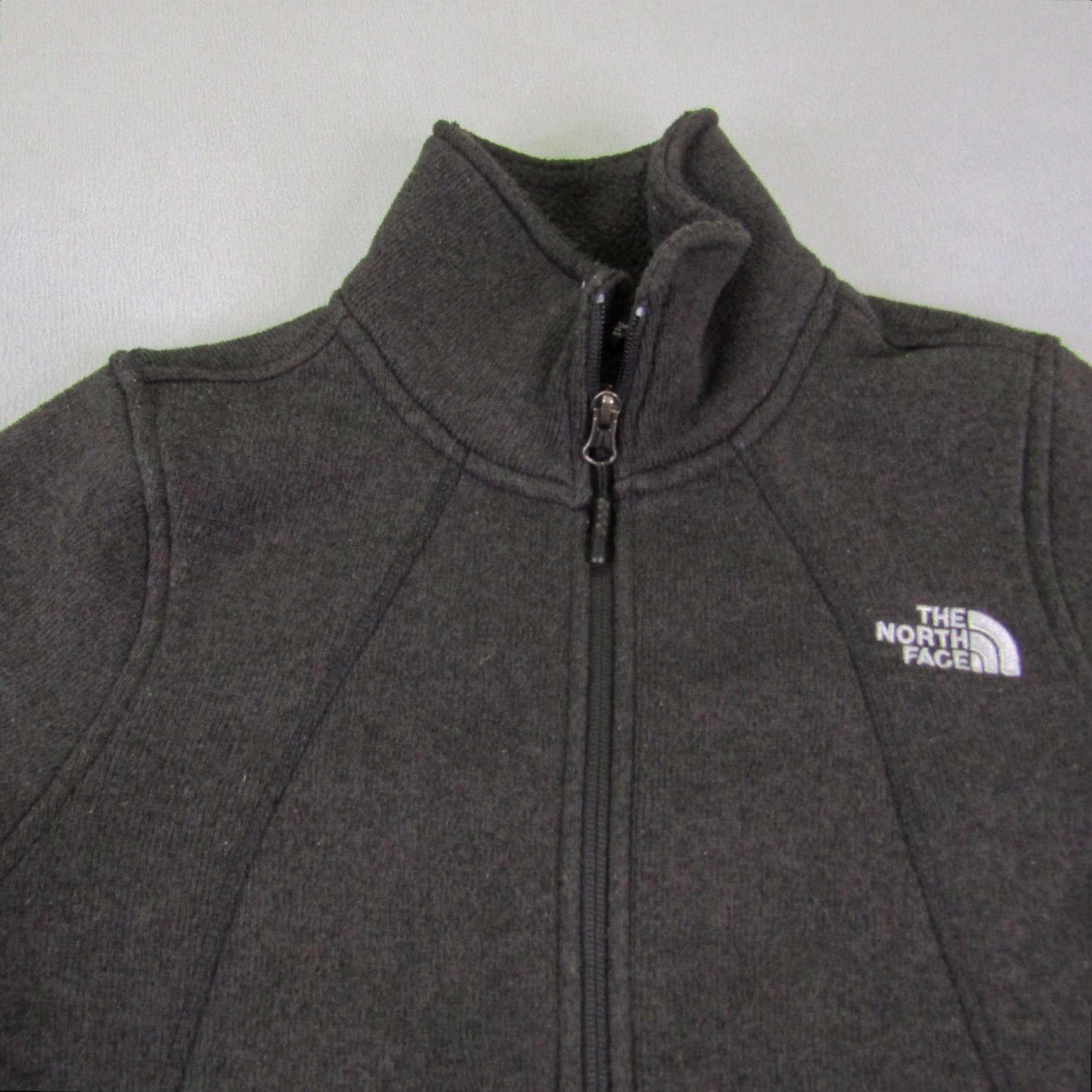 The North Face The North Face Jacket Womens Medium Gray Sherpa Fleece Lined Fup Zip Sweater Soft Size M / US 6-8 / IT 42-44 - 2 Thumbnail