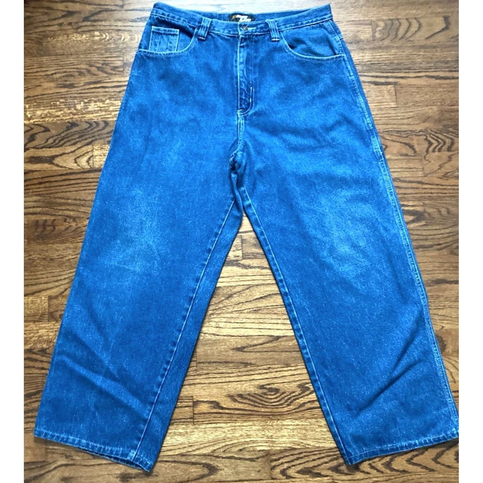 Fubu VINTAGE FUBU Jeans Baggy 36x29 Denim Mens D3D Innovations 5-Pocket Logo Embroidered Hip Hop Streetwear Size US 36 / EU 52 - 2 Thumbnail