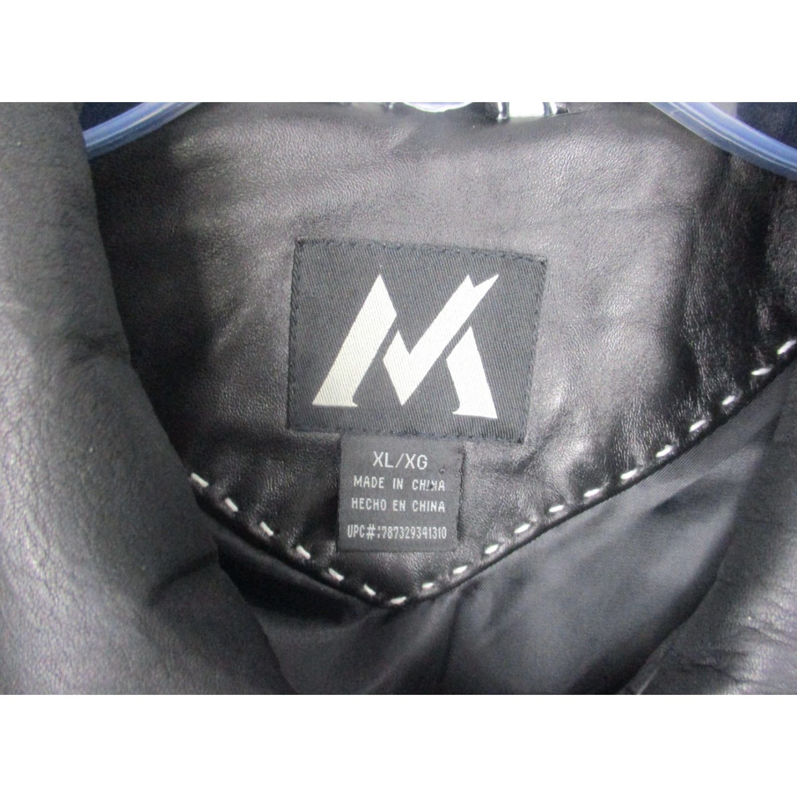 Vintage M Jacket Mens XL Black Leather Bomber Jacket Full Zip Lined Pockets Classic Mens XL Skin Size US XL / EU 56 / 4 - 2 Thumbnail