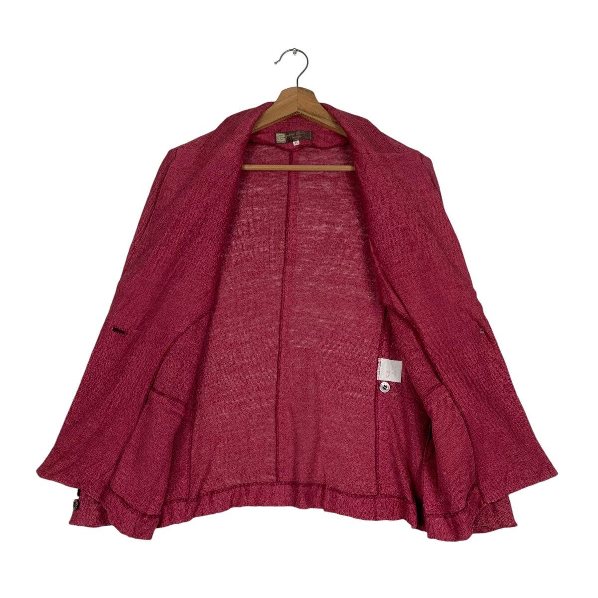 Pierre Balmain PIERRE BALMAIN Boutique Red Blazer Jacket #1225-C55 Size S / US 4 / IT 40 - 11 Thumbnail
