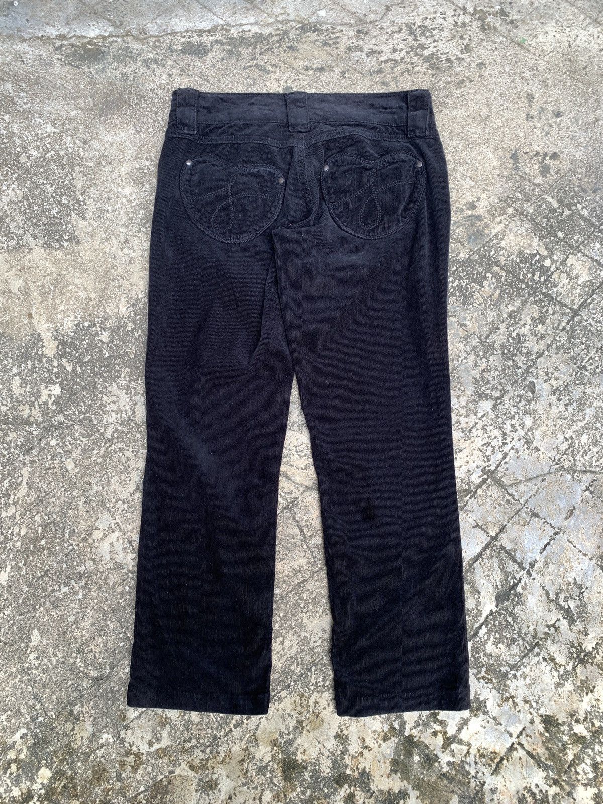 Juicy Couture × Juicy Couture Jeans The Kate by Juicy Couture Black Lovey Pocket Corduroy Pants Size 29" - 1 Thumbnail