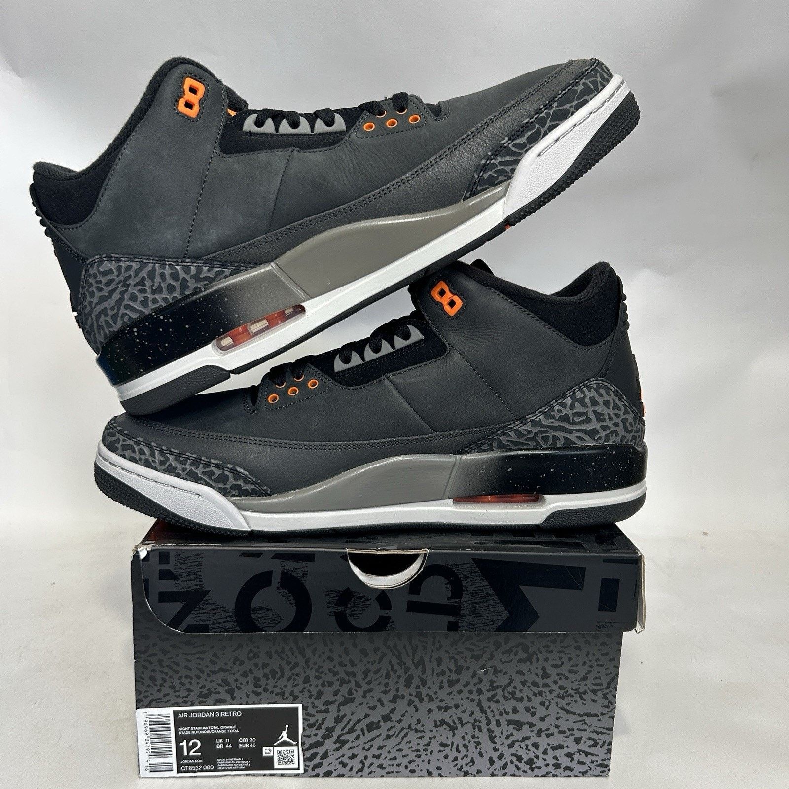 Jordan Brand Nike Air Jordan 3 Retro OG “Fear Pack” CT8532-080 Size US 12 / EU 45 - 3 Thumbnail