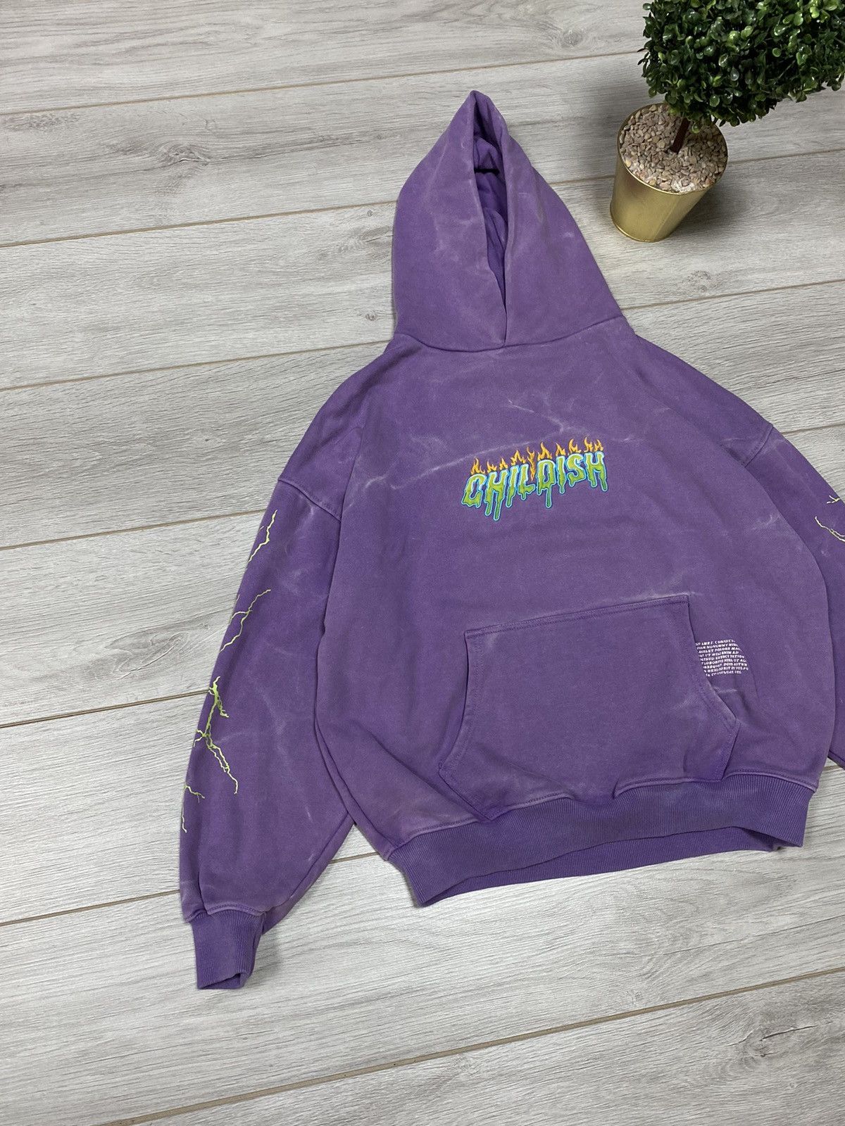 Vintage Childish Robs Motors car 90s Purple Hoodie Big Logo Racing Size US S / EU 44-46 / 1 - 3 Thumbnail
