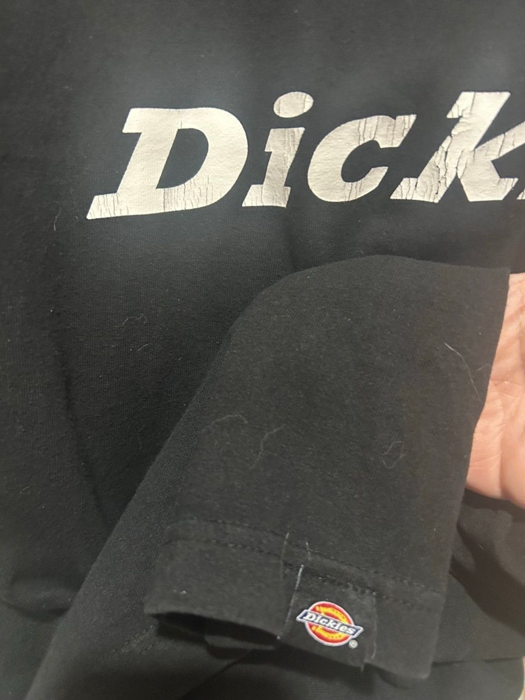 Dickies Men's Dickies Black Short Sleeve Tee XL with White Logo Size US XL / EU 56 / 4 - 5 Thumbnail
