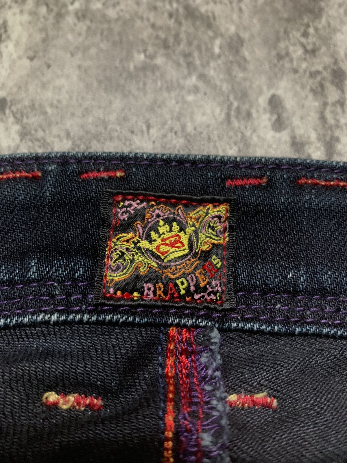 Tornado Mart Y2K Brappers Japanese Dark Indigo Flare ifsix Vkei Style Size 29" - 9 Thumbnail