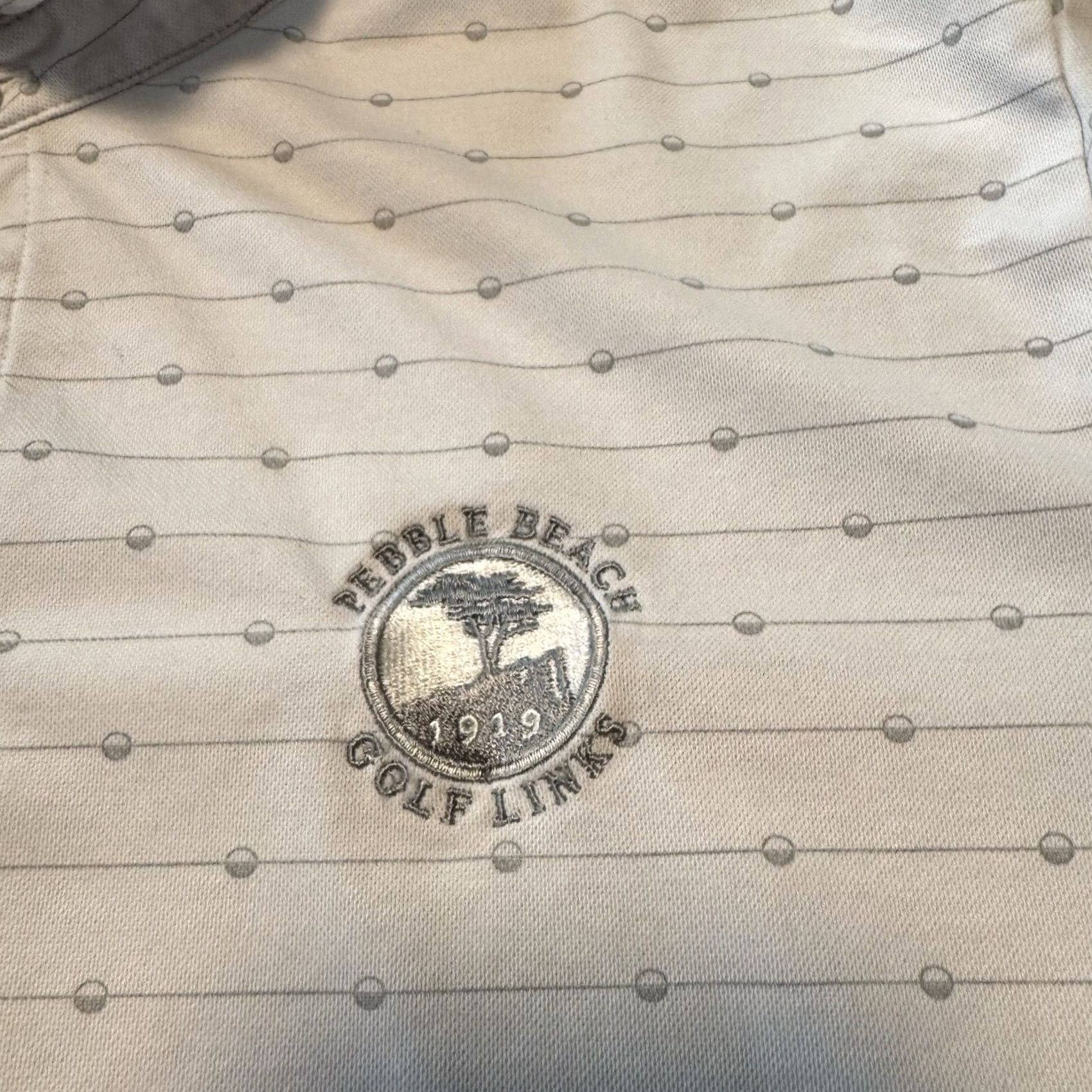 TravisMathew Travis Mathew Pebble Beach Golf Links Polo Shirt Mens Size XL Short Sleeve White Size US XL / EU 56 / 4 - 2 Thumbnail