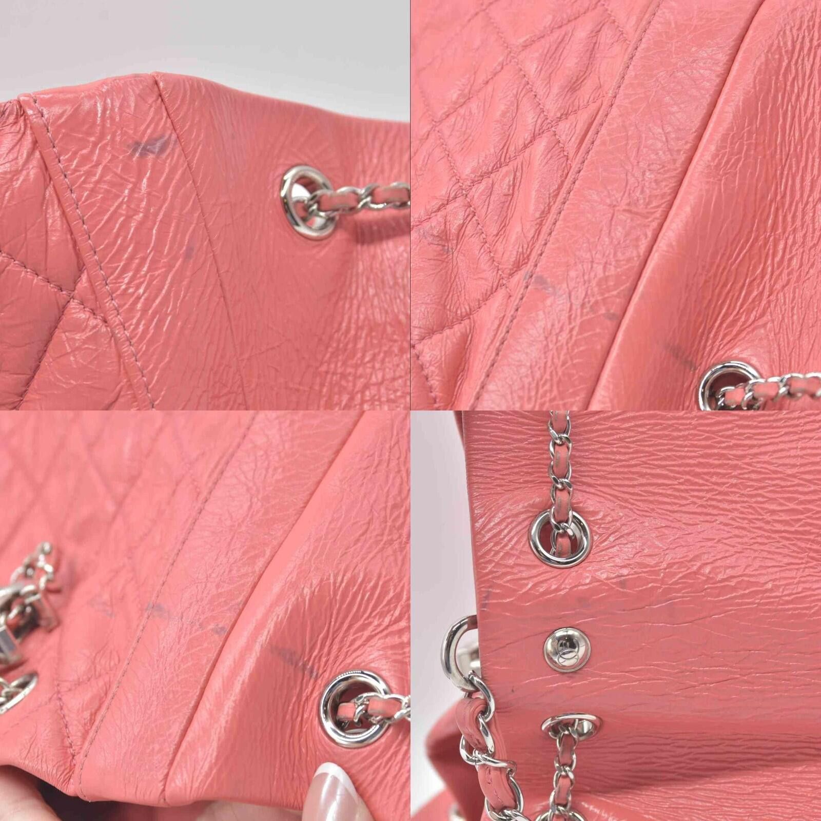Chanel $4500 Chanel Pink CC Chain Drawstring Bucket Bag Leather Size ONE SIZE - 6 Thumbnail