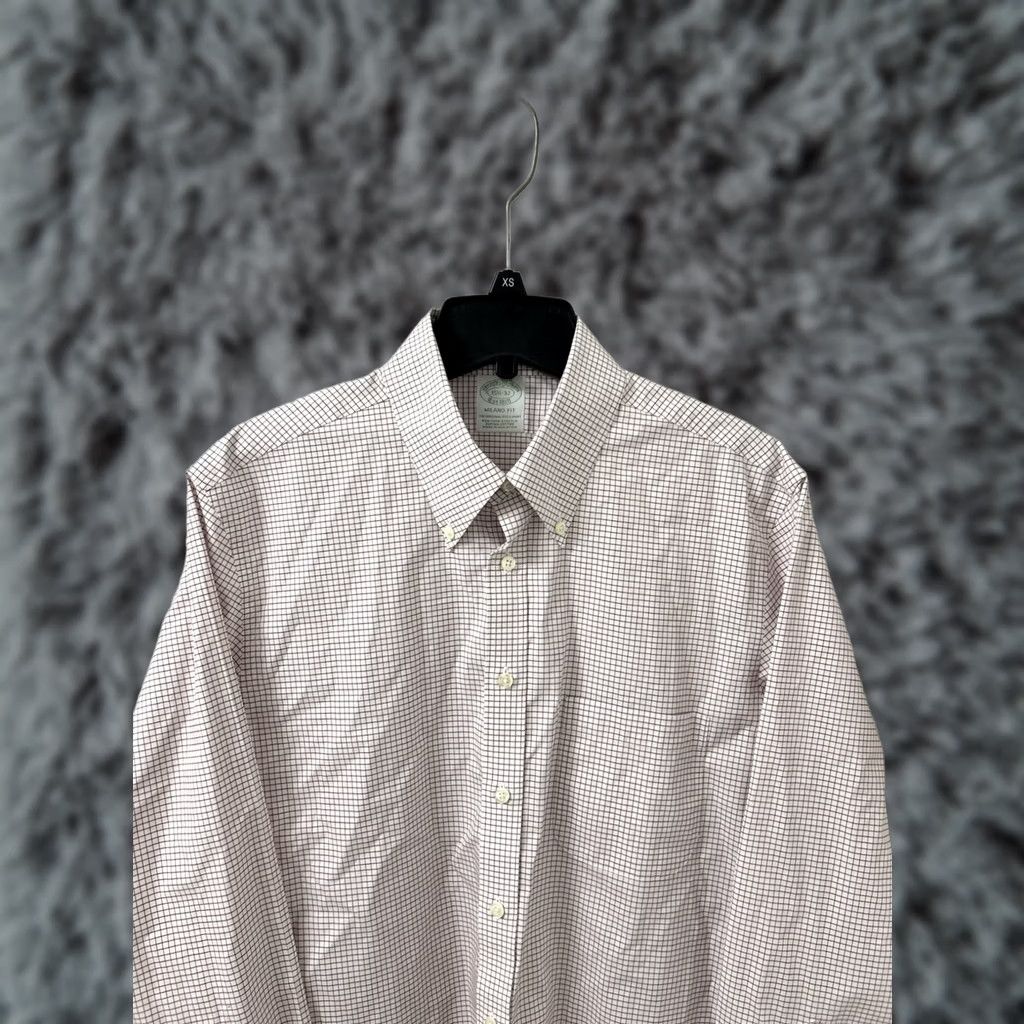Brooks Brothers VINTAGE Brooks Brothers Original Polo Shirt Mens 15.5 Red White Plaid Milano L/S Shirt Mens Regular Red Plaid Classic Preppy 30” 21.5” Pit to Pit Size US L / EU 52-54 / 3 - 1 Thumbnail