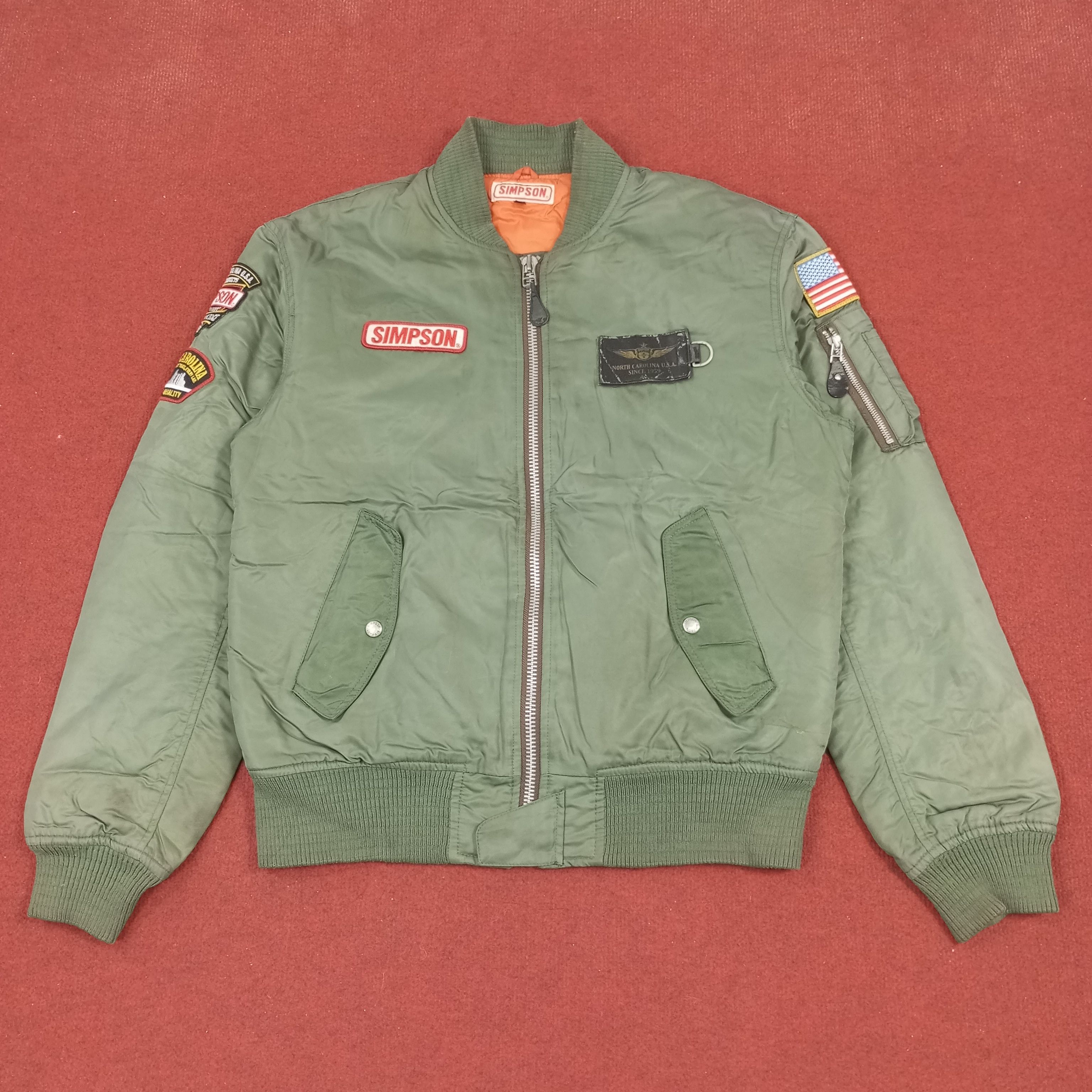 Vintage Simpson North Carolina USA Motorsports Style Jacket Size US L / EU 52-54 / 3 - 4 Thumbnail