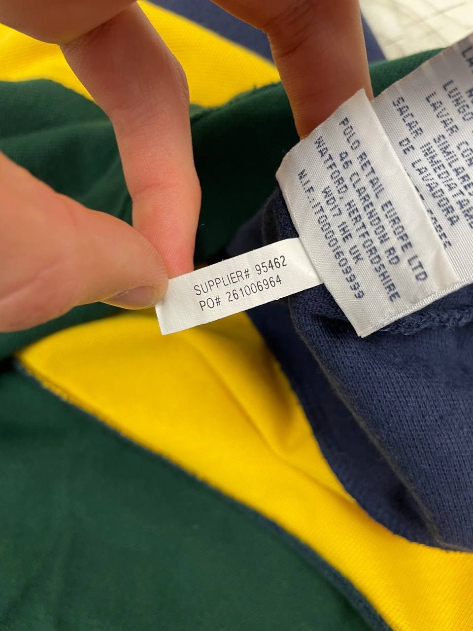 Polo Ralph Lauren Polo Ralph Lauren Rugby Polo Shirt Striped Big Pony Y2K Size US L / EU 52-54 / 3 - 9 Thumbnail