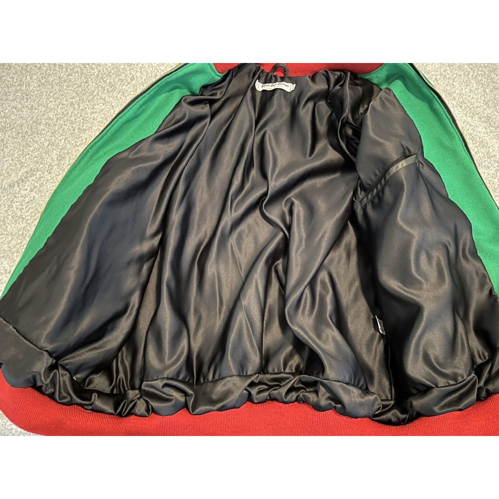 Ebbets Field Flannels VINTAGE Ebbets Field Flannels Oakland Oaks Baseball Jacket Wool Leather XXXL 3XL Bomber Jacket Men Green Size US XXL / EU 58 / 5 - 2 Thumbnail