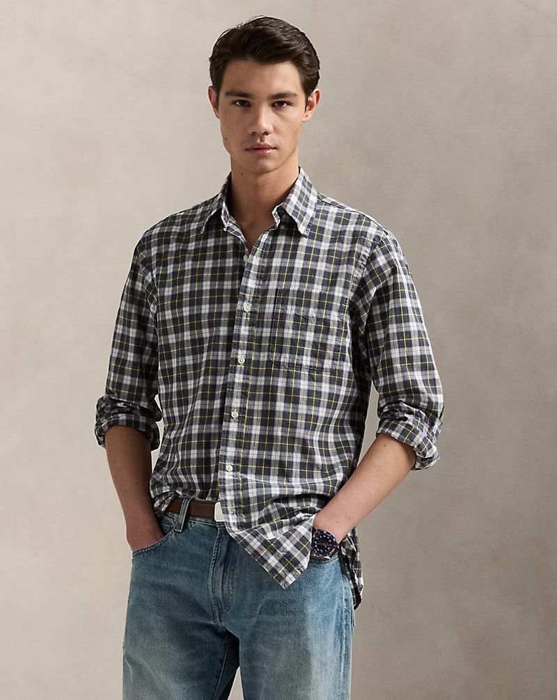 Polo Ralph Lauren Classic Fit Plaid Broadcloth Shirt Size US L / EU 52-54 / 3 - 1 Preview