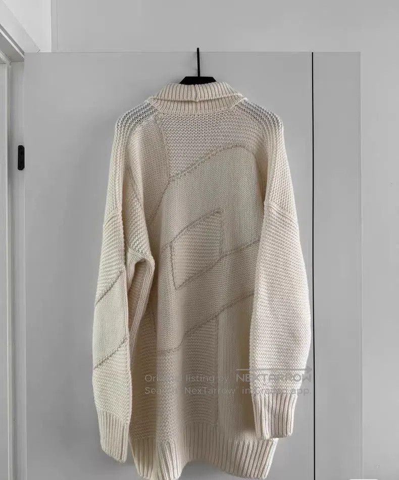 Hermes Hermes Cashmere Knit Cardigan, Beige Size XXS / US 00 / IT 34 - 2 Thumbnail