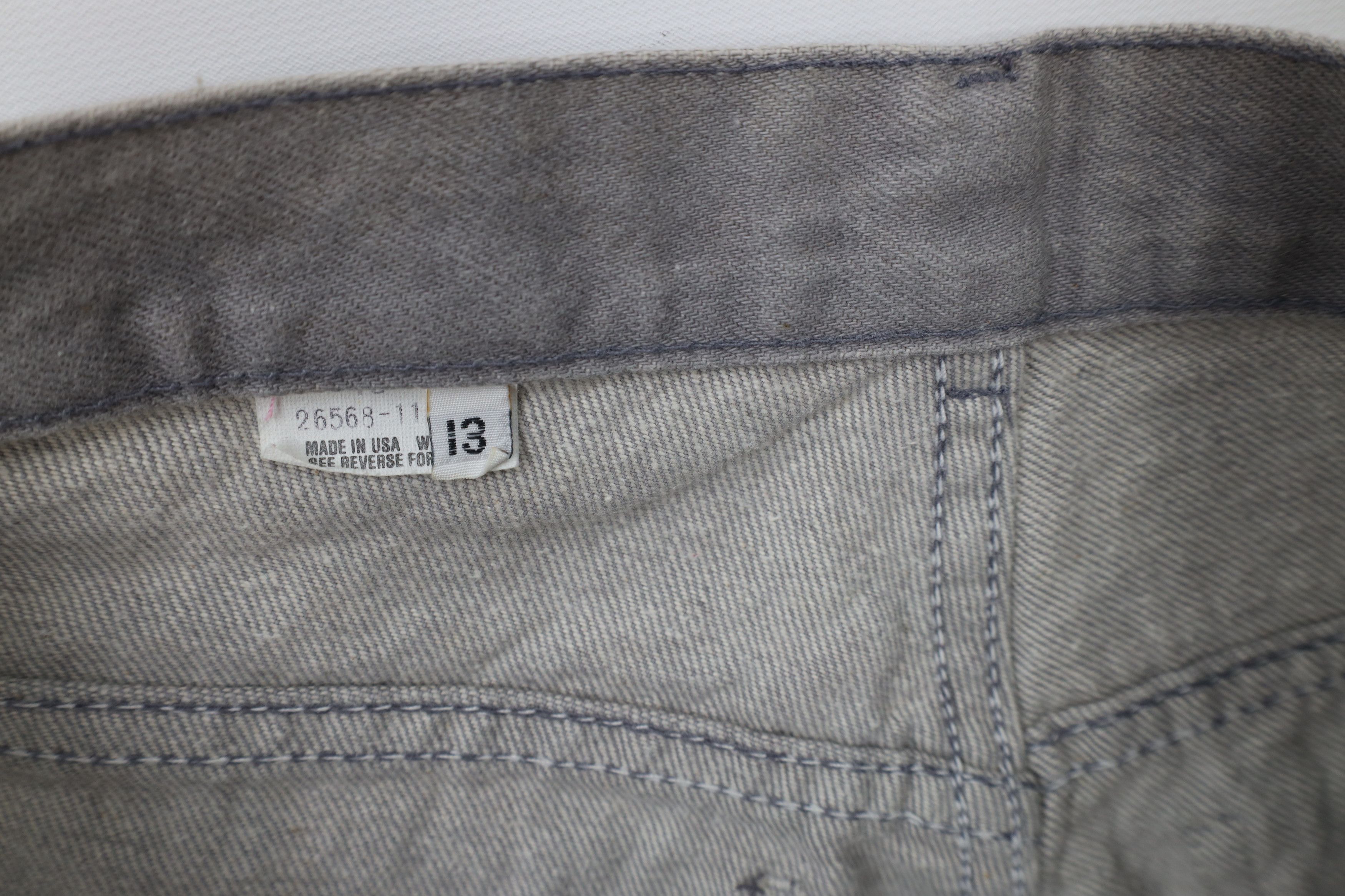 Levi's × Vintage Vintage 80s Levis Relaxed Tapered Leg Denim Jeans Gray USA Size 34" / US 12 / IT 48 - 9 Thumbnail