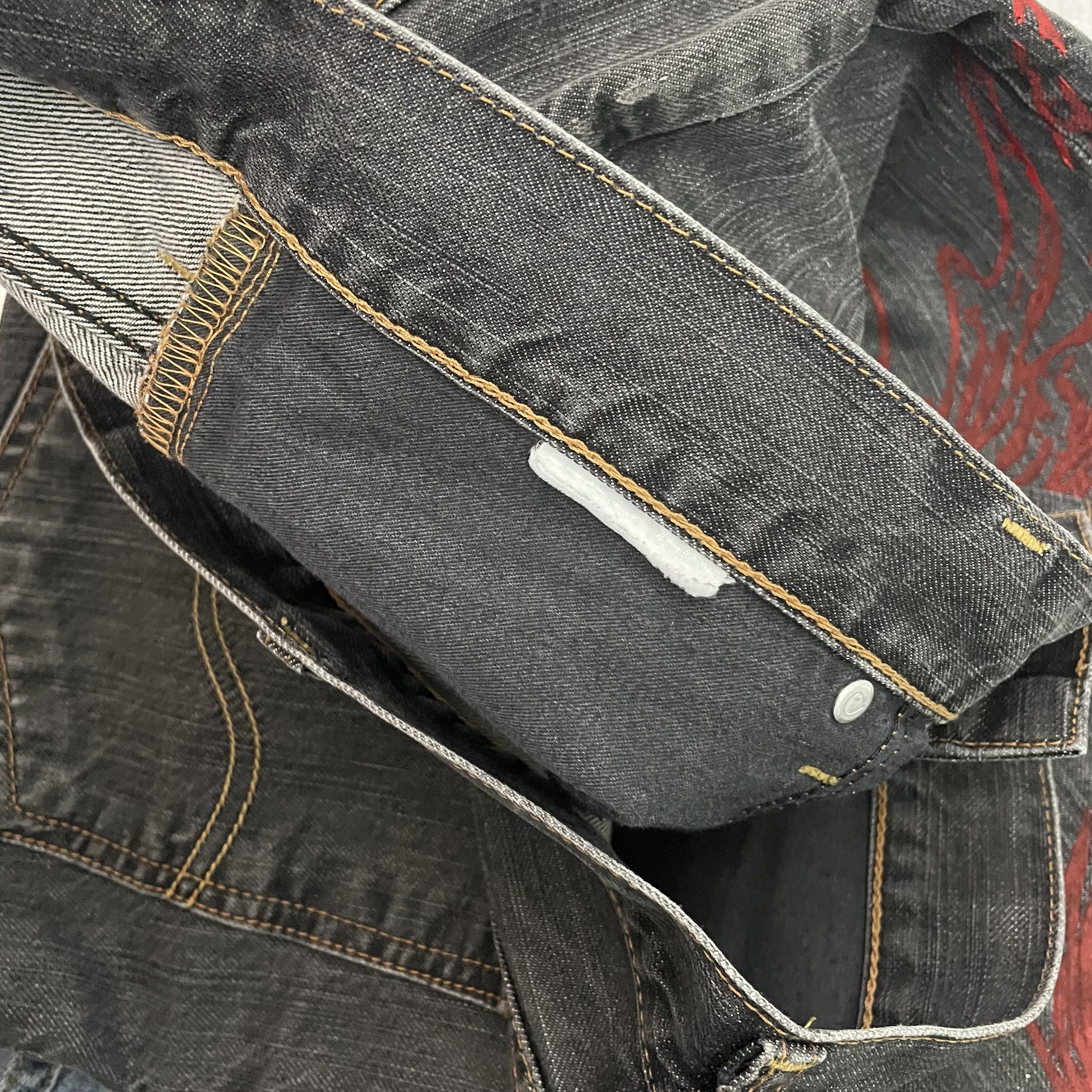 Carhartt Custom Carhartt Flared Jeans baggy fit dragon japan style Size US 37 - 9 Thumbnail