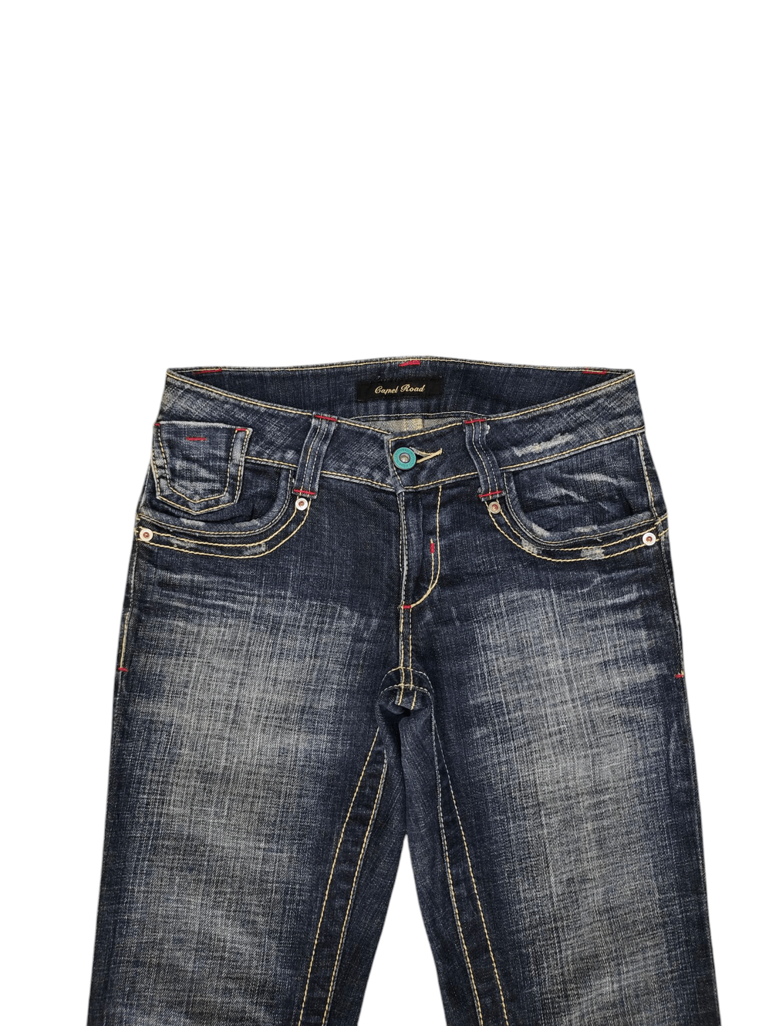 Japanese Brand Flare Jeans Camel Road Japan Faded Low Rise Denim Bootcut Size US 29 - 4 Thumbnail