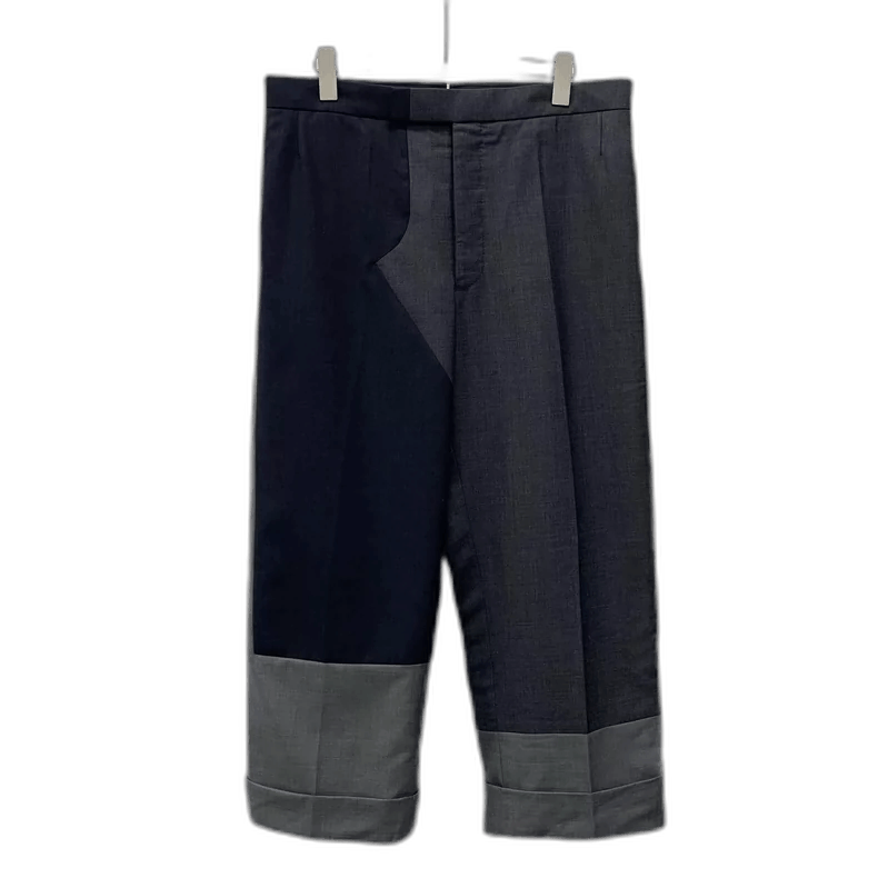 Thom Browne Thom Browne Color Block Wool Wide Leg Pants-yf Size US 26 / EU 42 - 1 Thumbnail