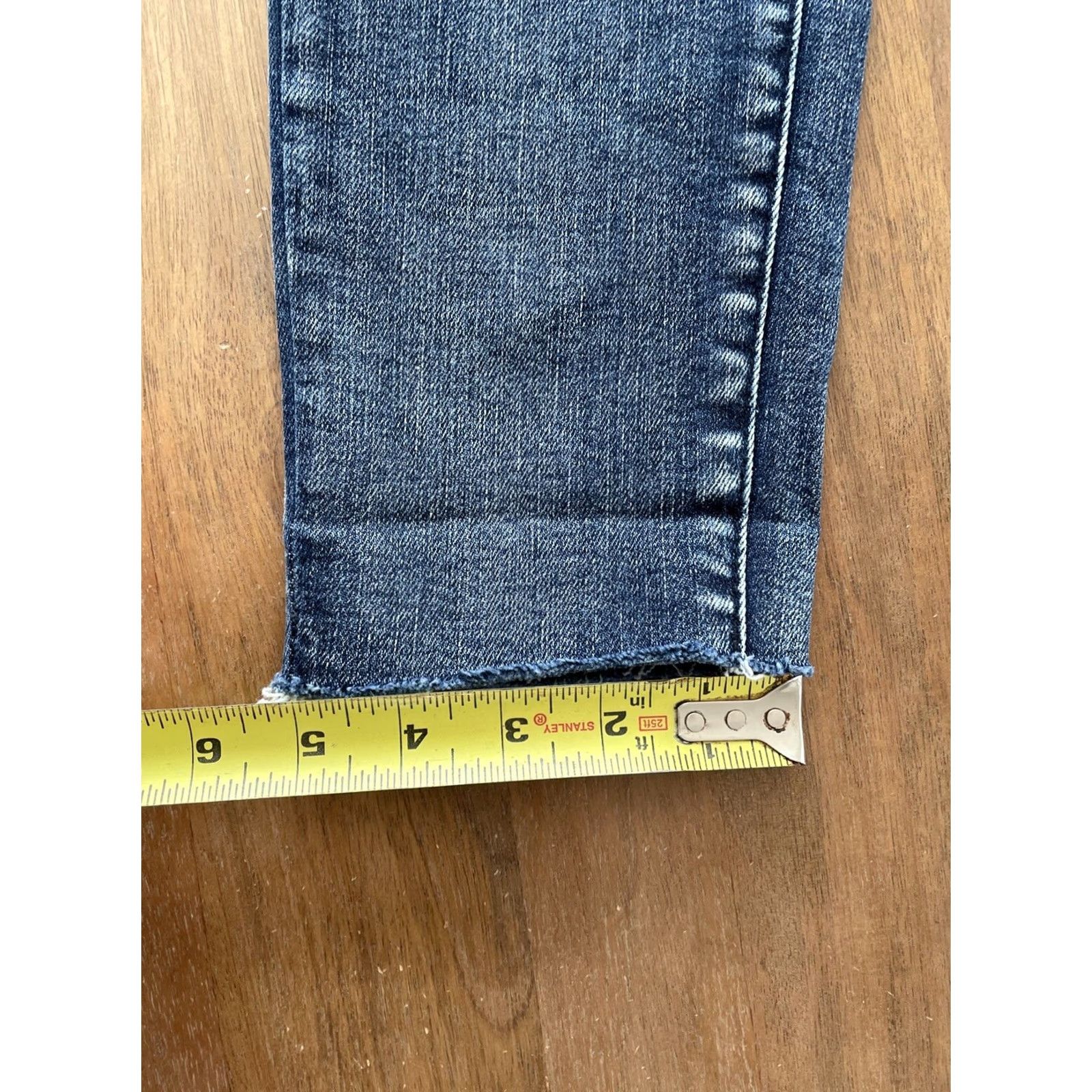 Vintage Judy Blue Relaxed Fit Jeans Womens Size 1/25 Jeans 26x27 Distressed Raw Hem Denim Blue Regular Women Size 26" / US 2 / IT 38 - 7 Thumbnail