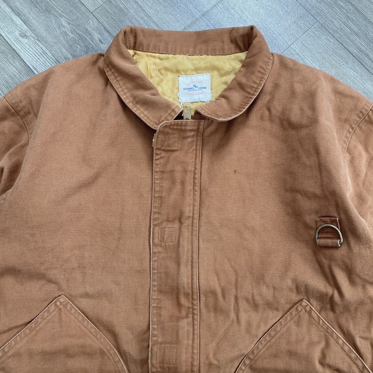 Japanese Brand Vintage Kearney House Quilted Work Jacket Canvas Rust Brown Size US L / EU 52-54 / 3 - 3 Thumbnail