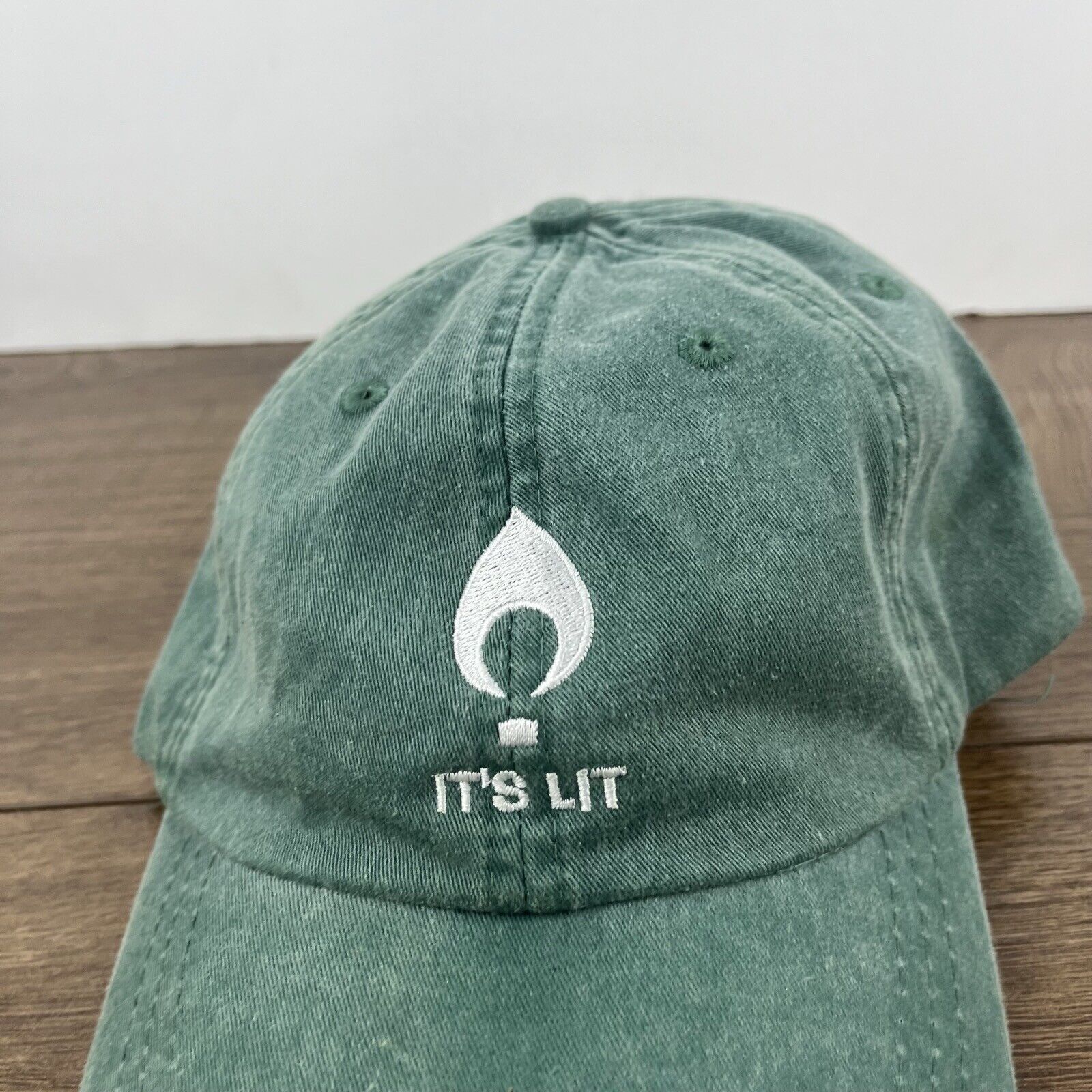 Other Its Lit Hat LIT Baseball Hat Green Hat Adjustable Hat Green Size ONE SIZE - 7 Thumbnail