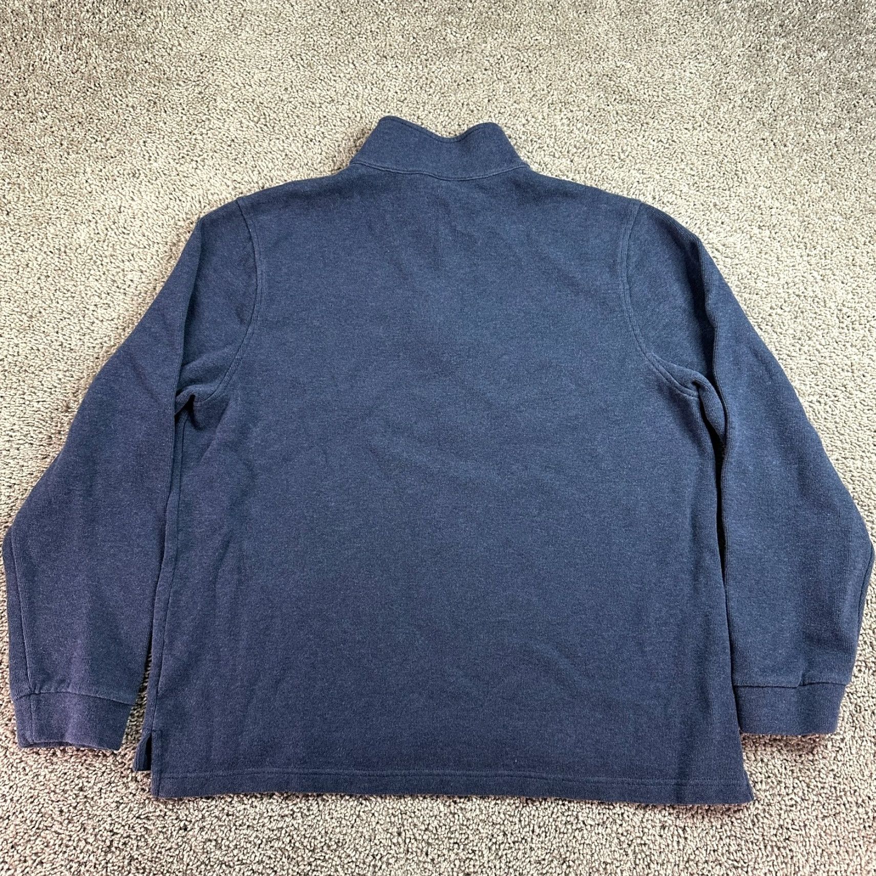 Vintage L.L. Bean Sweater Mens XL Blue Cotton Long Sleeve 1/4 Zip Pullover Size US XL / EU 56 / 4 - 6 Thumbnail