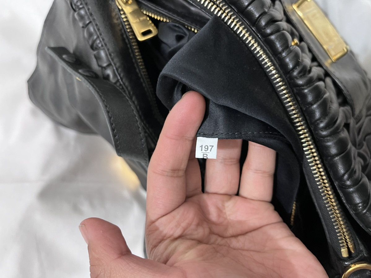 Miu Miu Miu Miu black matelassé Leather Push lockToo handle bag Size ONE SIZE - 15 Thumbnail