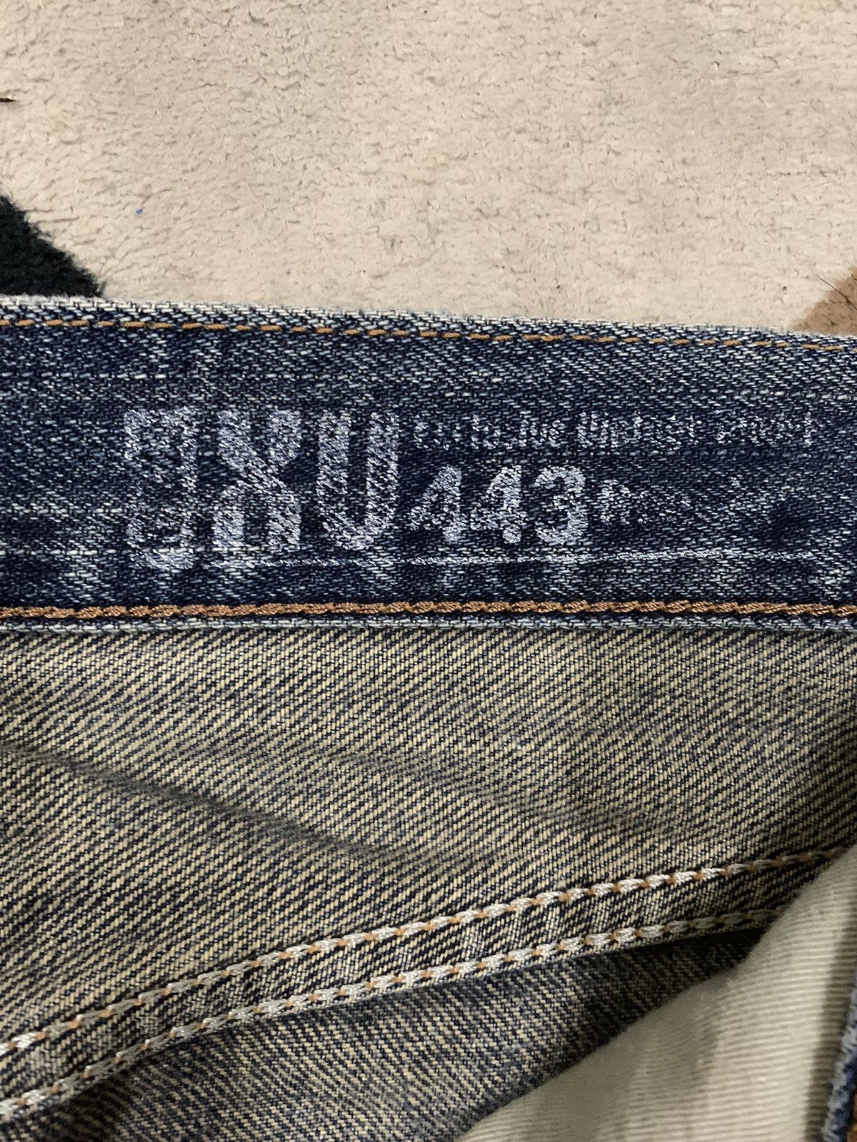 Edwin Vintage Edwin XV443 Regular Straight Distressed Grunge Jeans Size US 31 - 20 Thumbnail