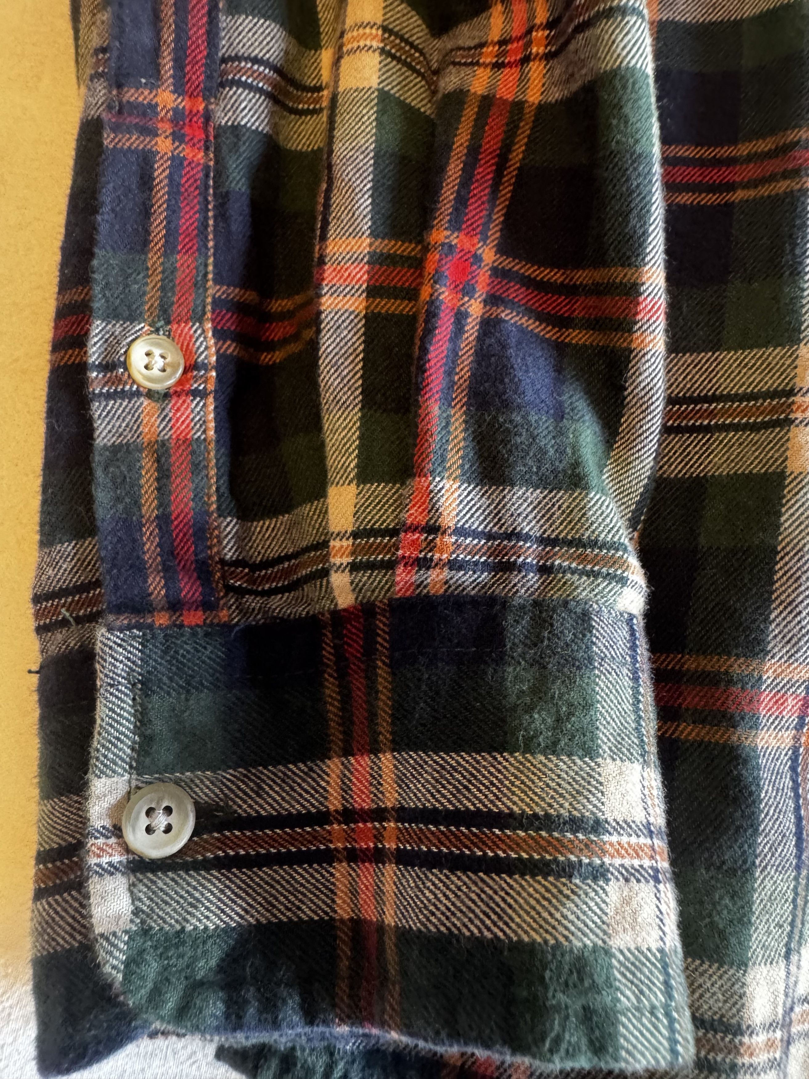 Marine Layer Marine Layer Flannel Button-UpBrushed Plaid Green Navy Red Size US L / EU 52-54 / 3 - 2 Thumbnail