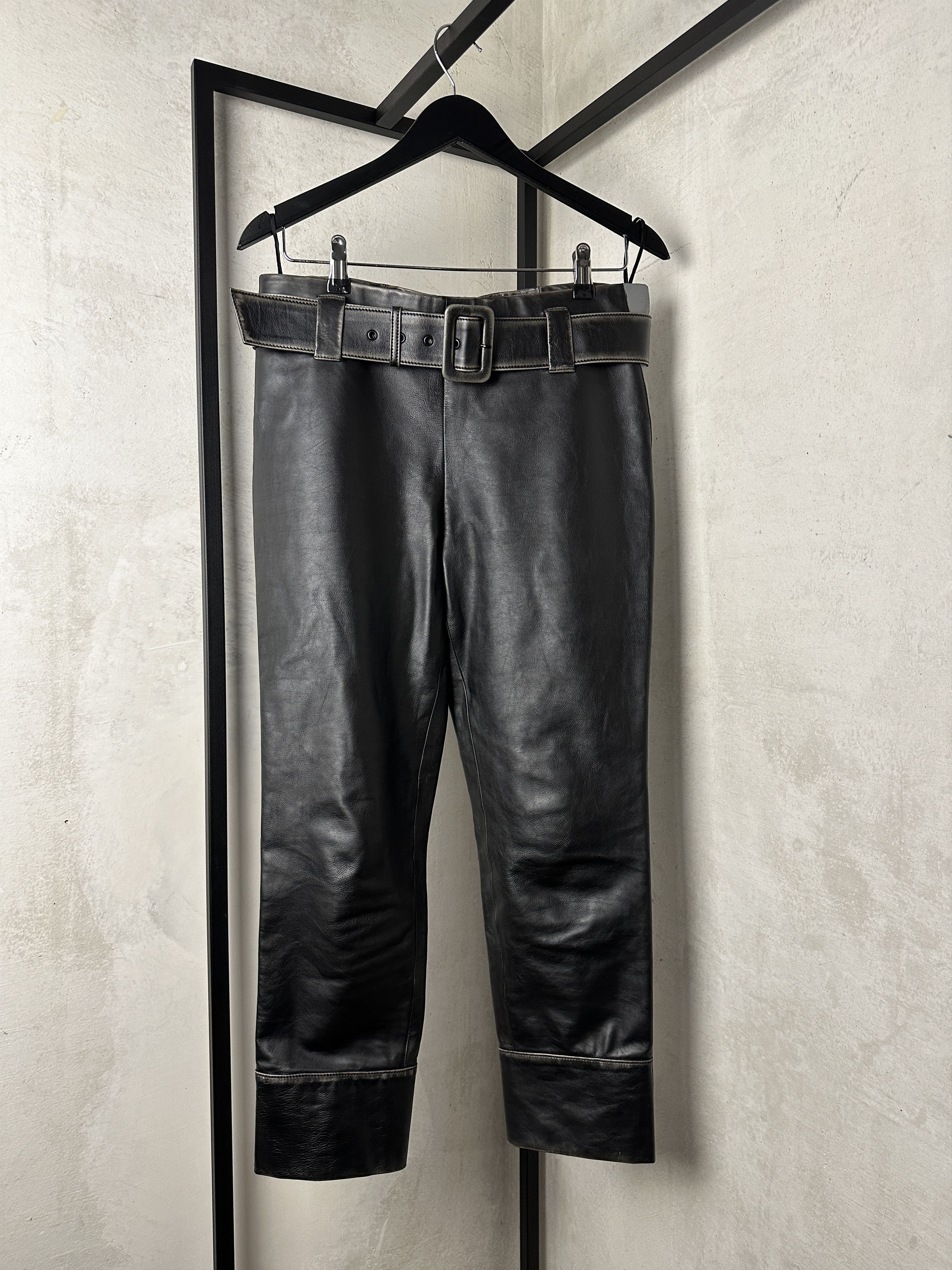 Prada Prada FW18 Leather Pants Size 28" / US 6 / IT 42 - 1 Thumbnail