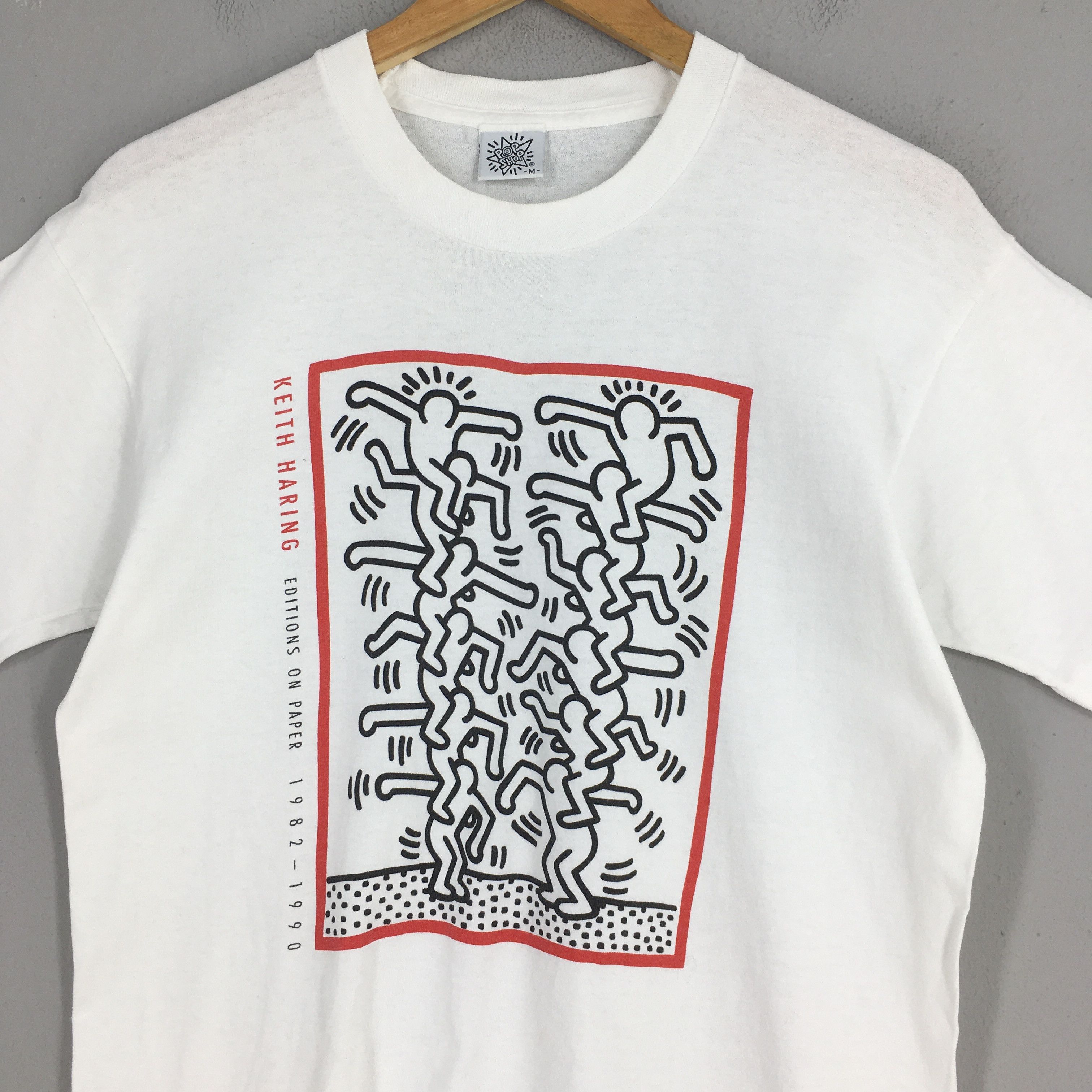 Keith Haring Vintage 90s Keith Haring Editions Artwork T shirt Medium Size US M / EU 48-50 / 2 - 2 Thumbnail