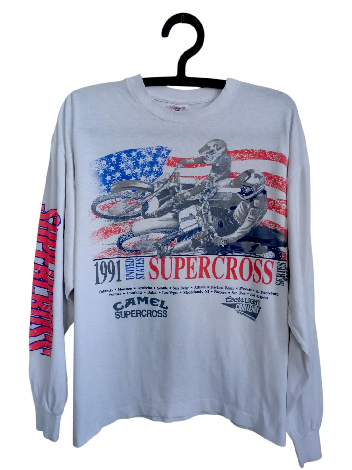 Camel Vintage t shirt vintage90s CAMEL Supercross 1991 Size "XL" Size US XL / EU 56 / 4 - 2 Thumbnail