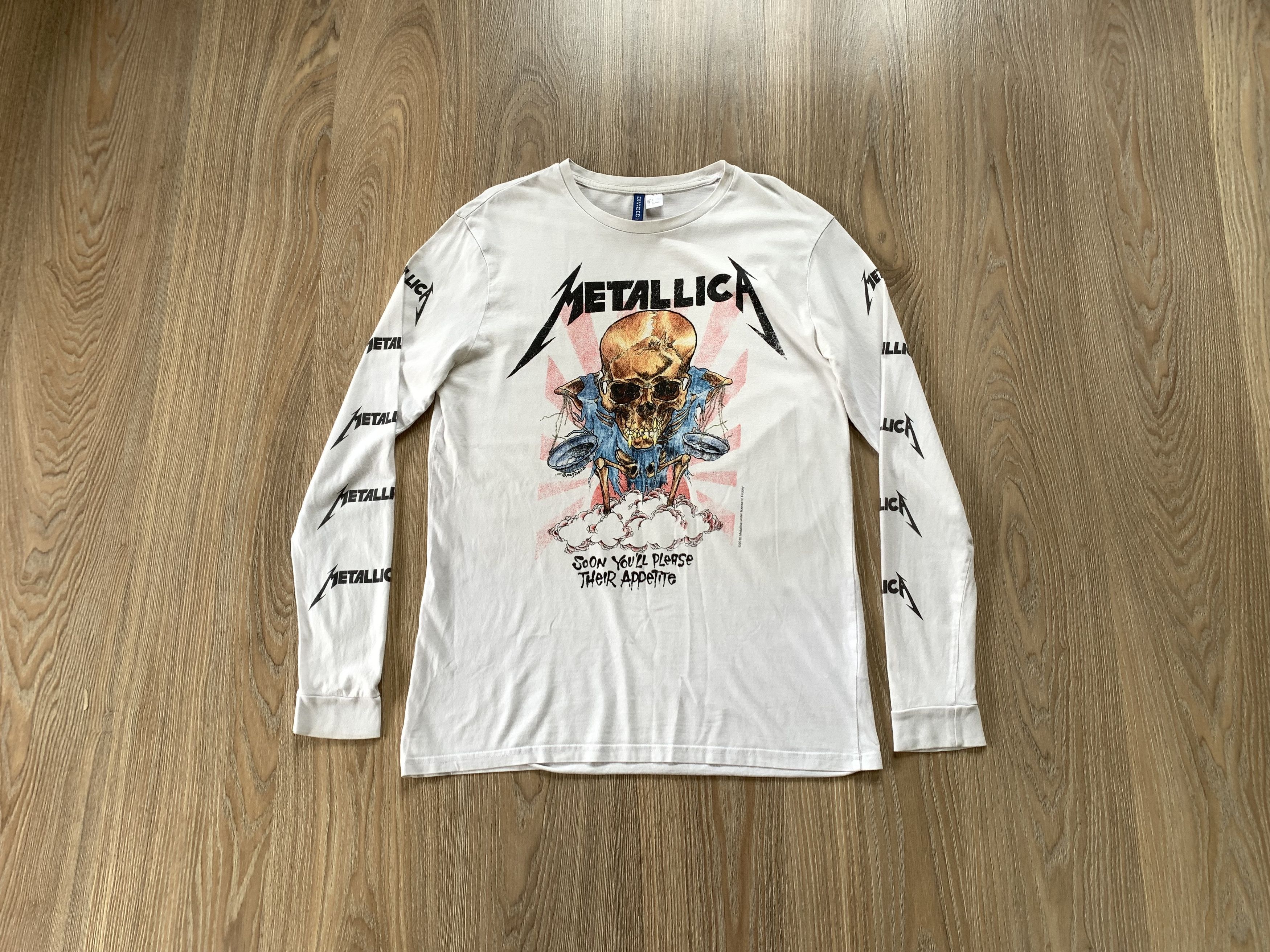 Band Tees × H&M × Metallica H&M Printed Metallica Longsleeve Size US M / EU 48-50 / 2 - 1 Thumbnail