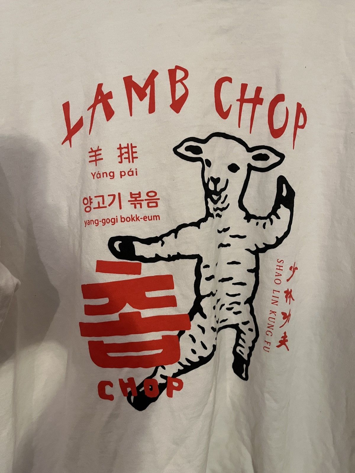 Vintage Graniph Lamb Chop White Long Sleeve Tee Size US M / EU 48-50 / 2 - 2 Thumbnail