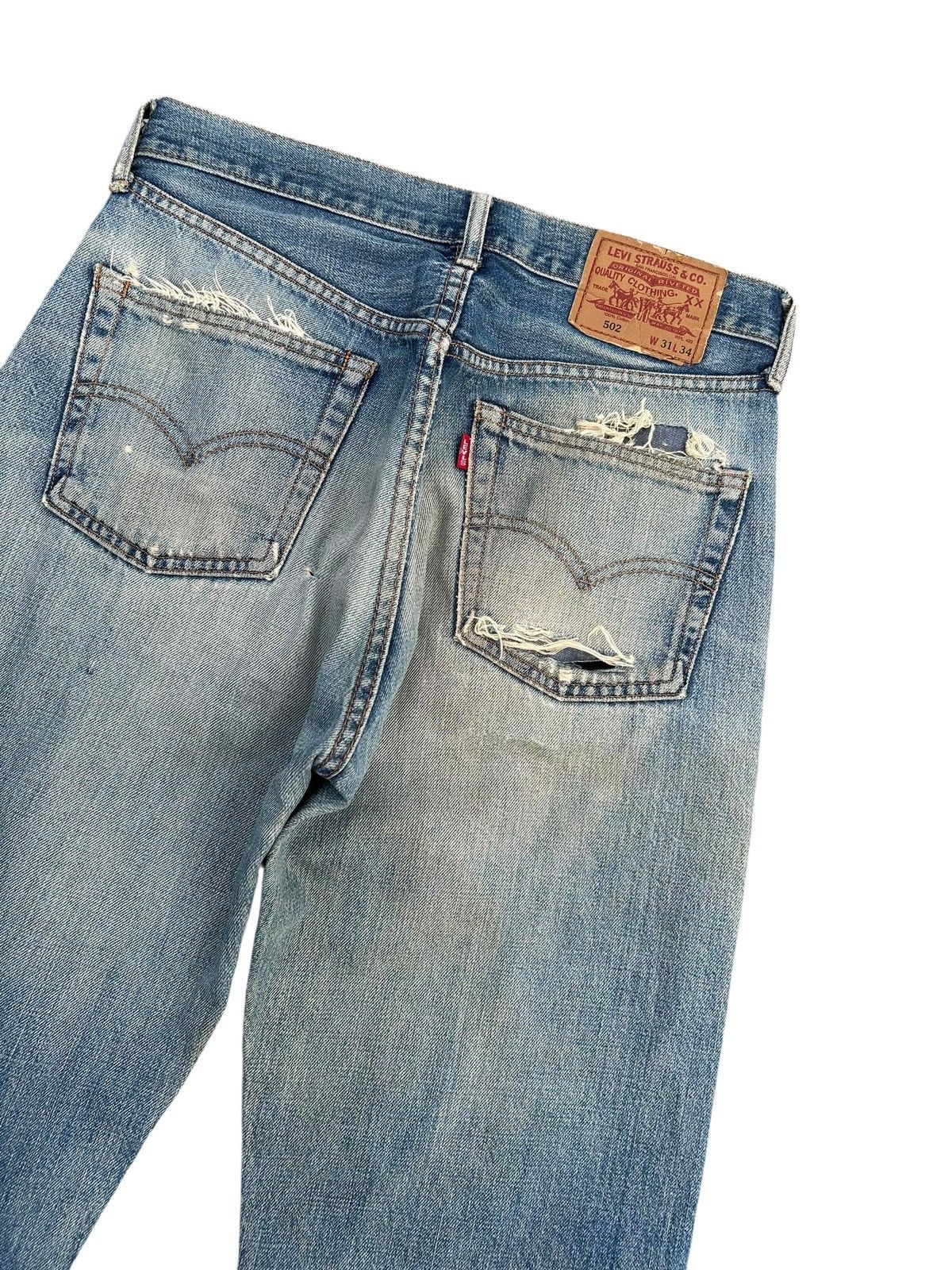 Kapital Thrashed Vintage Levis big E Selvedge Denim Jeans Size US 30 / EU 46 - 14 Thumbnail