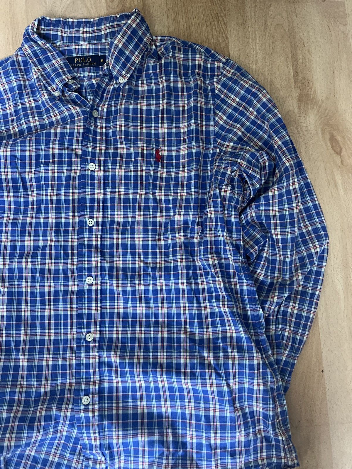 Polo Ralph Lauren Vintage Polo Ralph Lauren Checkered Shirt Blue | Size M Size US M / EU 48-50 / 2 - 3 Thumbnail