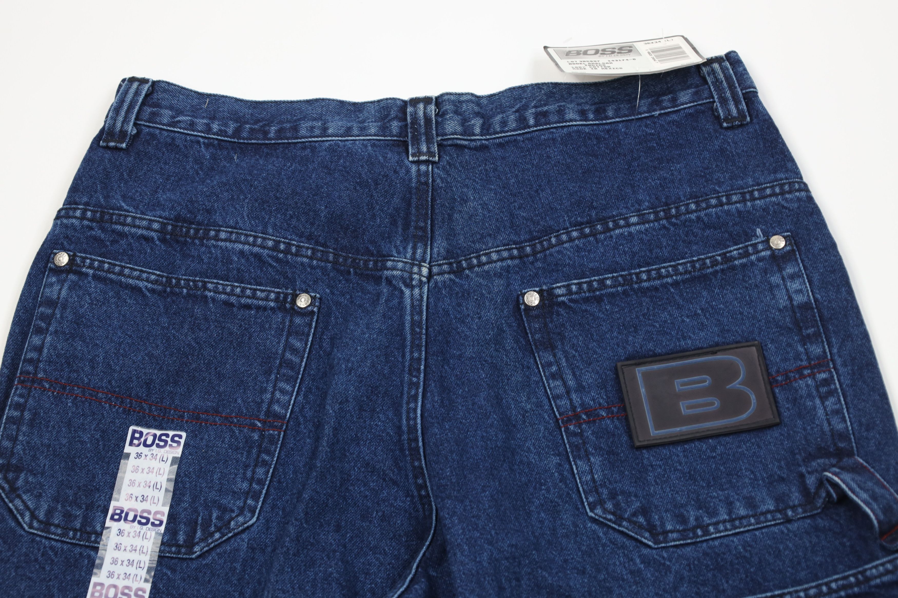 Vintage Deadstock Vintage 90s Boss Wide Leg Skateboard Denim Jeans Size US 36 / EU 52 - 8 Thumbnail