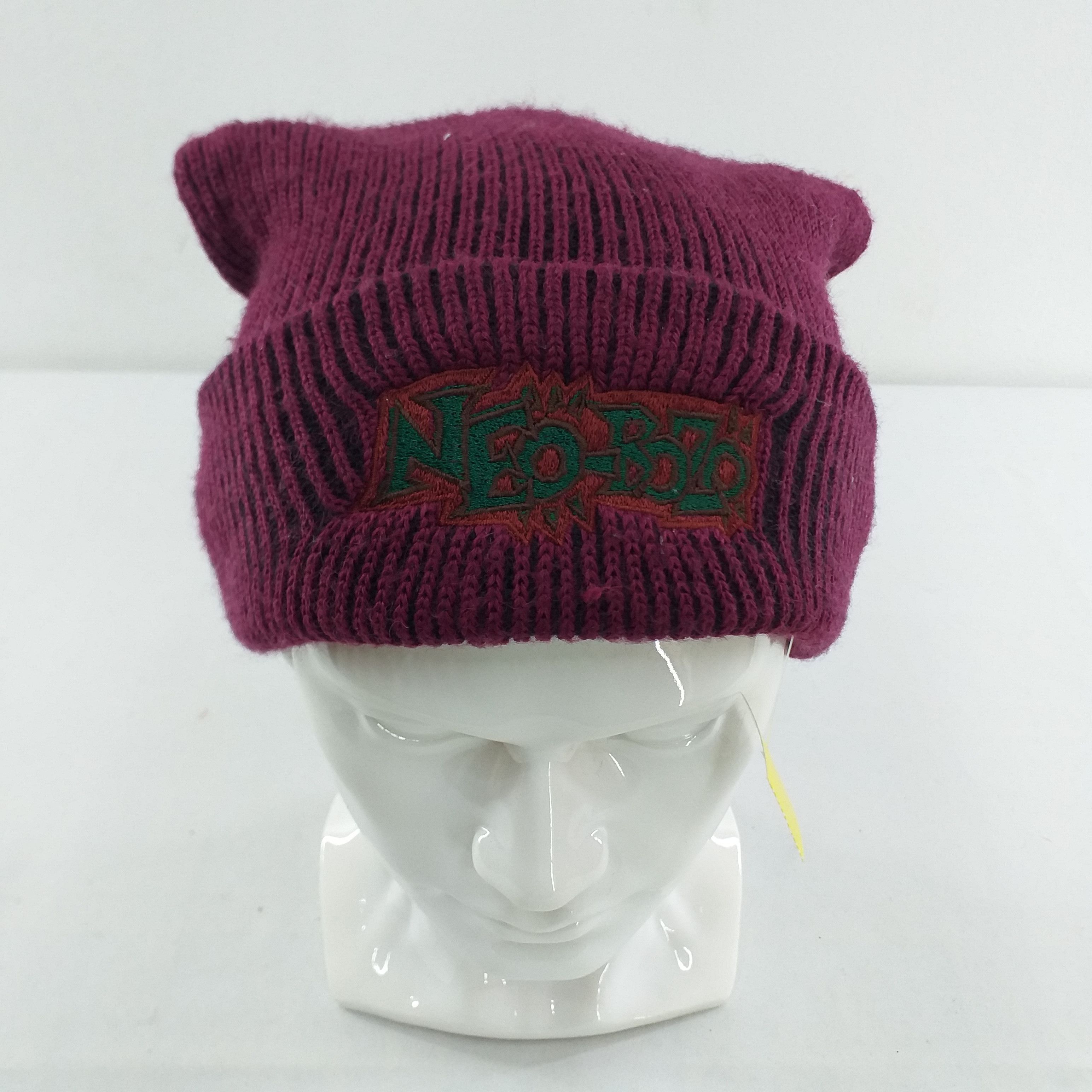 Japanese Brand Neo-Bozo Spell Out Snow Cap Hat Beanie -BN031 Size ONE SIZE - 1 Thumbnail