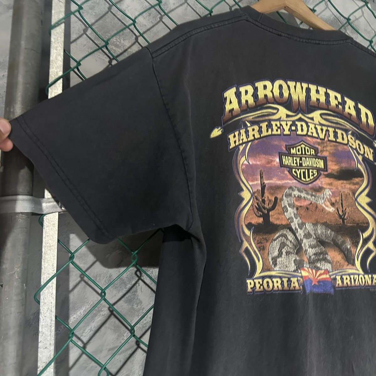 Harley Davidson Vintage Harley Davidson T Shirt Mens XL Black Arizona Size US XL / EU 56 / 4 - 11 Thumbnail