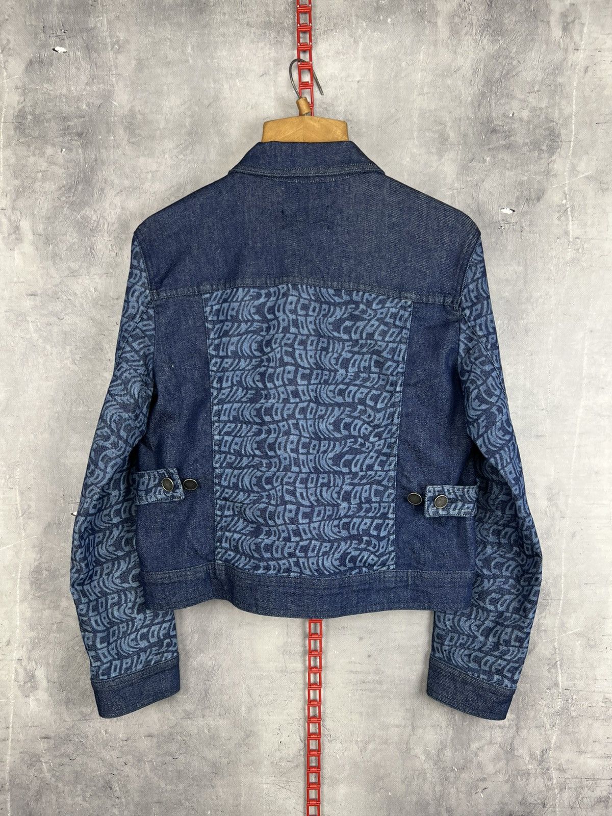 Cop Copine Cop Copine Y2K Women Monogram Denim Jacket Size 38 Size XS / US 0-2 / IT 36-38 - 3 Thumbnail